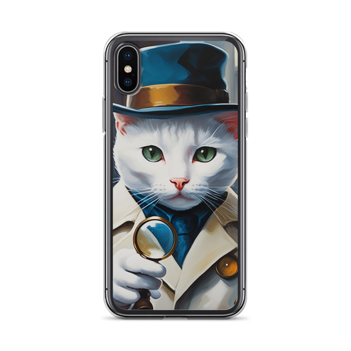 PugMug Custom White Exotic Cat iPhone Case