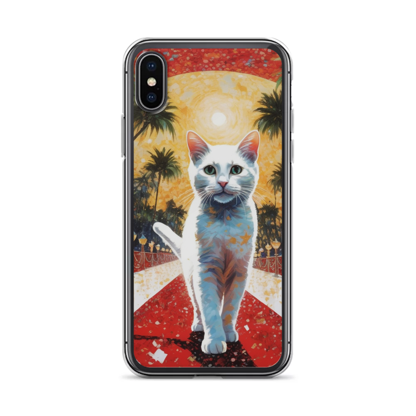 PugMug Custom White Companion Cat iPhone Case