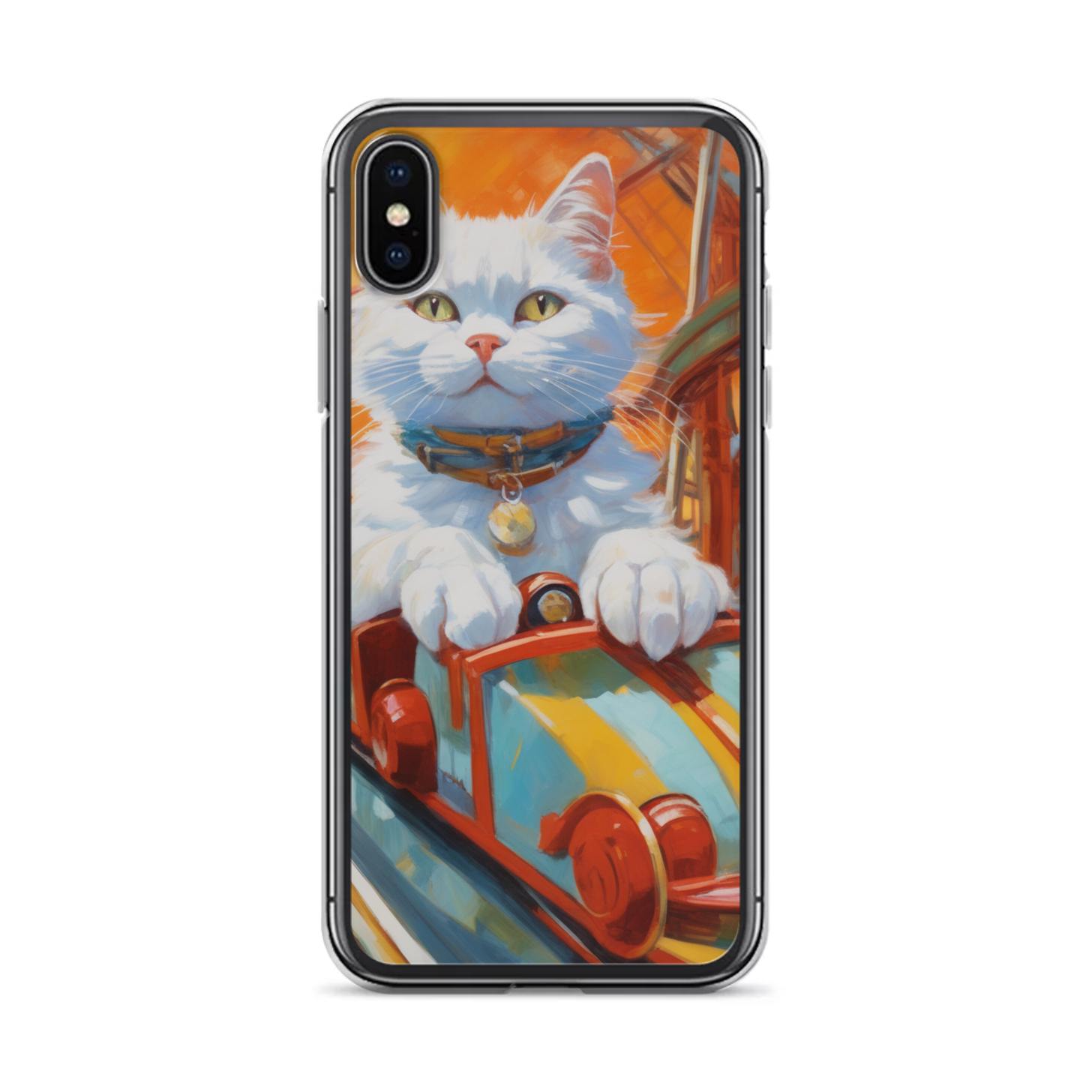 PugMug Custom White Companion Cat iPhone Case