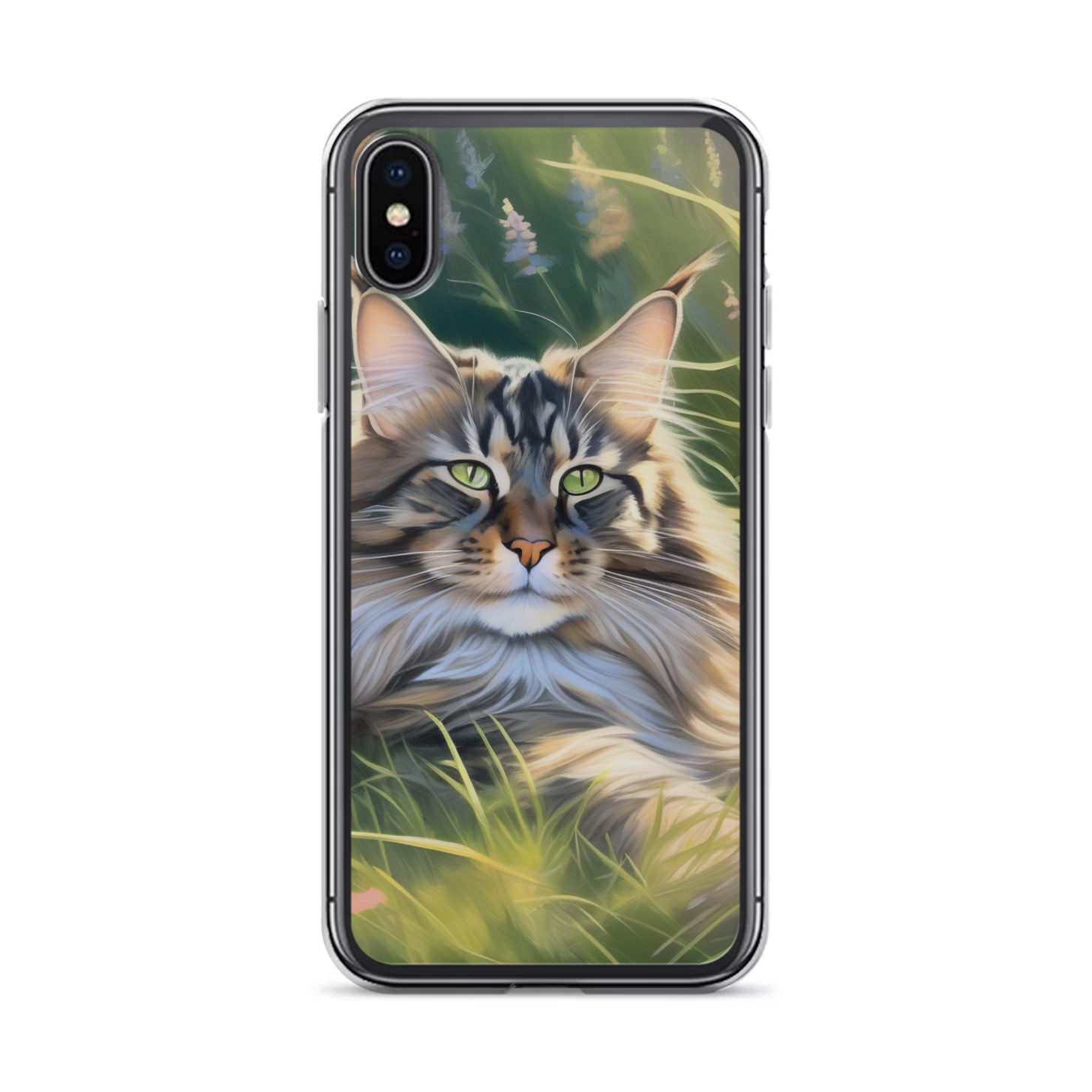 PugMug Custom Tabby Maine Coon Cat iPhone Case