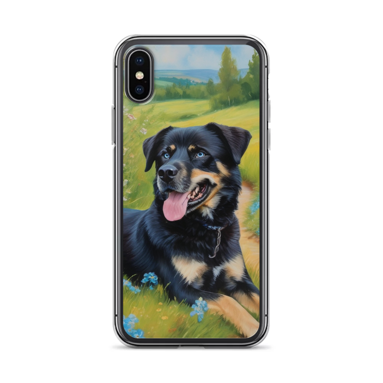 PugMug Custom Blue iPhone Case