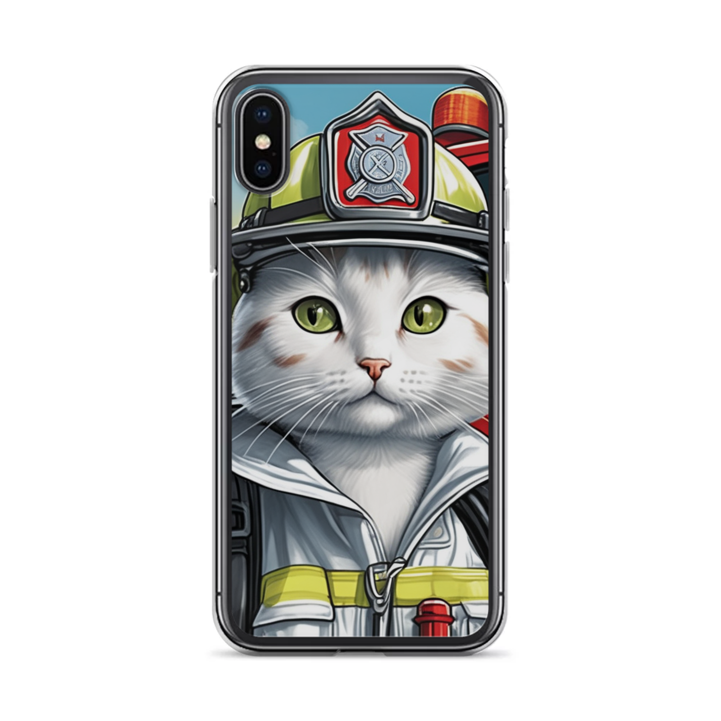 PugMug Custom White Companion Cat iPhone Case