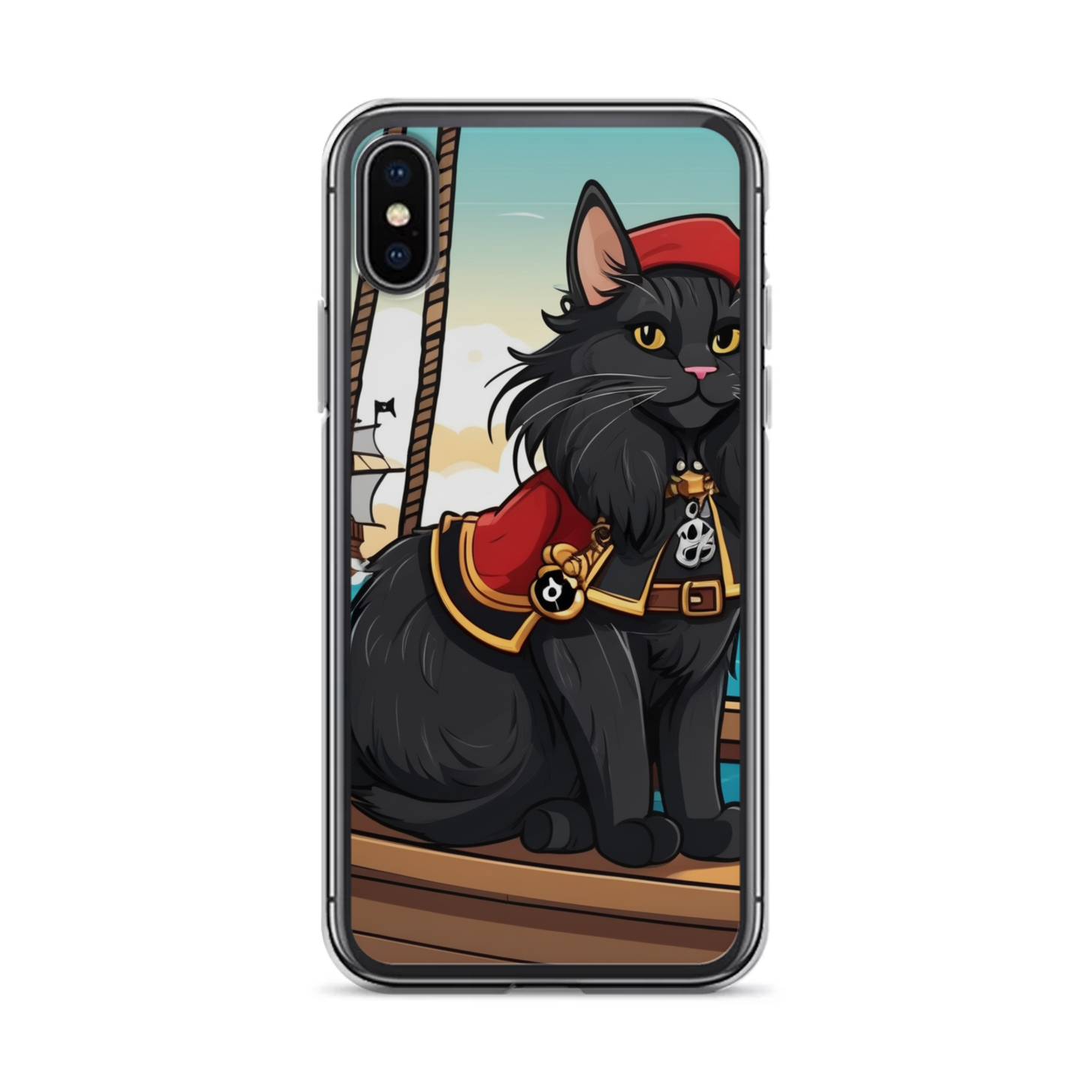 PugMug Custom Black Maine Coon Cat iPhone Case