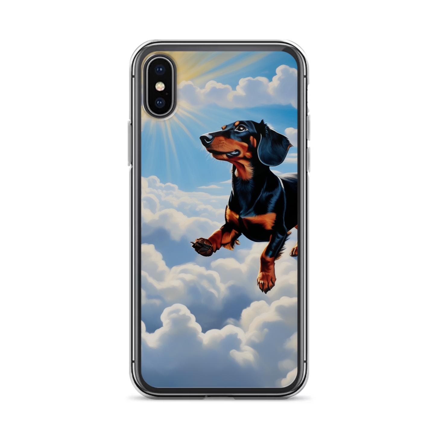PugMug Custom Black Dachshund iPhone Case