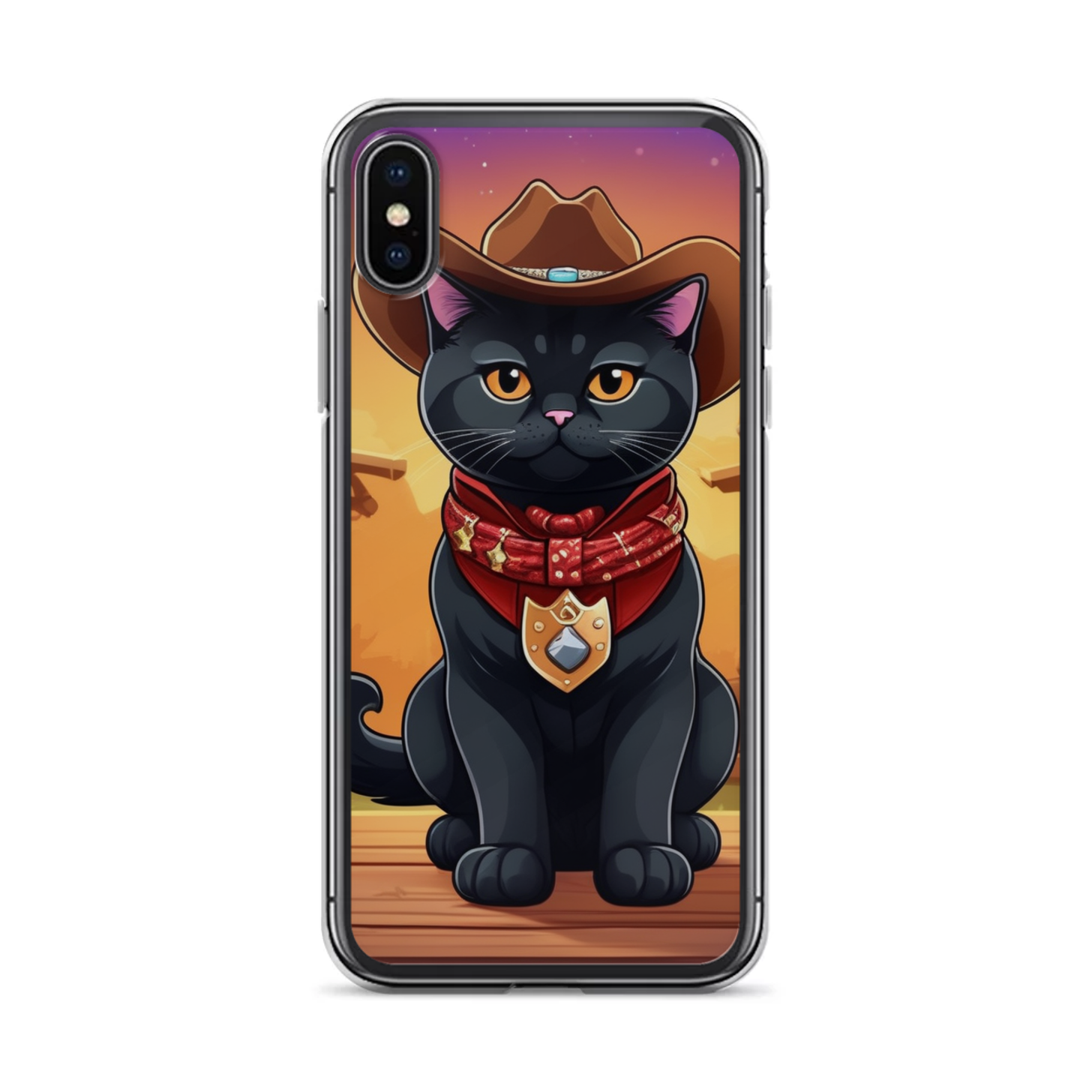 PugMug Custom Black British Shorthair Cat iPhone Case
