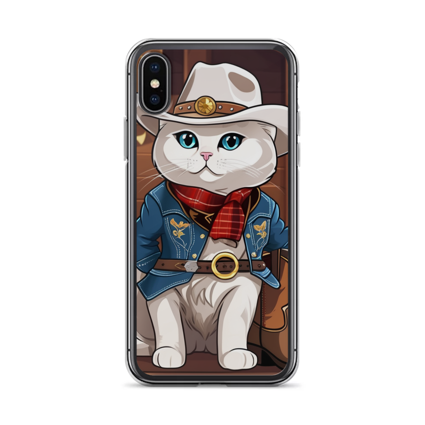 PugMug Custom White Scottish Fold Cat iPhone Case