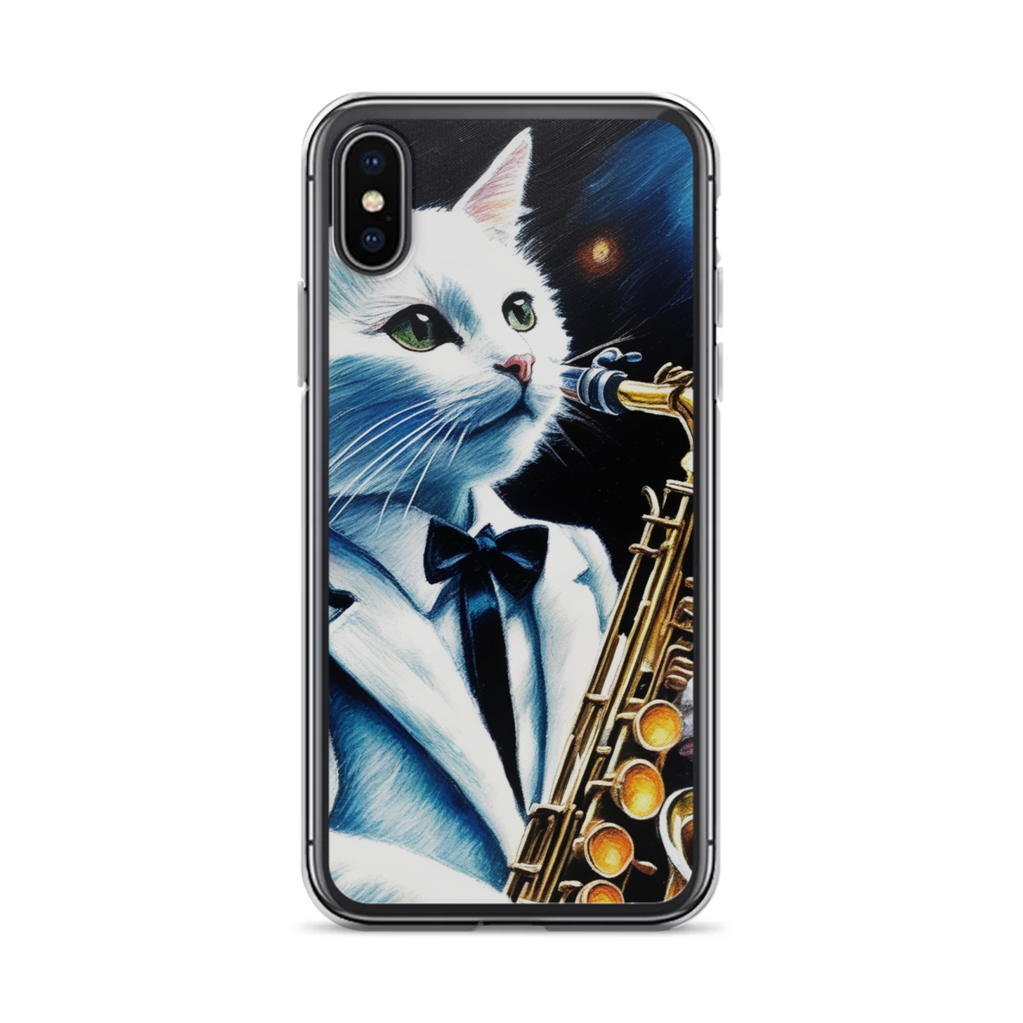 PugMug Custom White Companion Cat iPhone Case