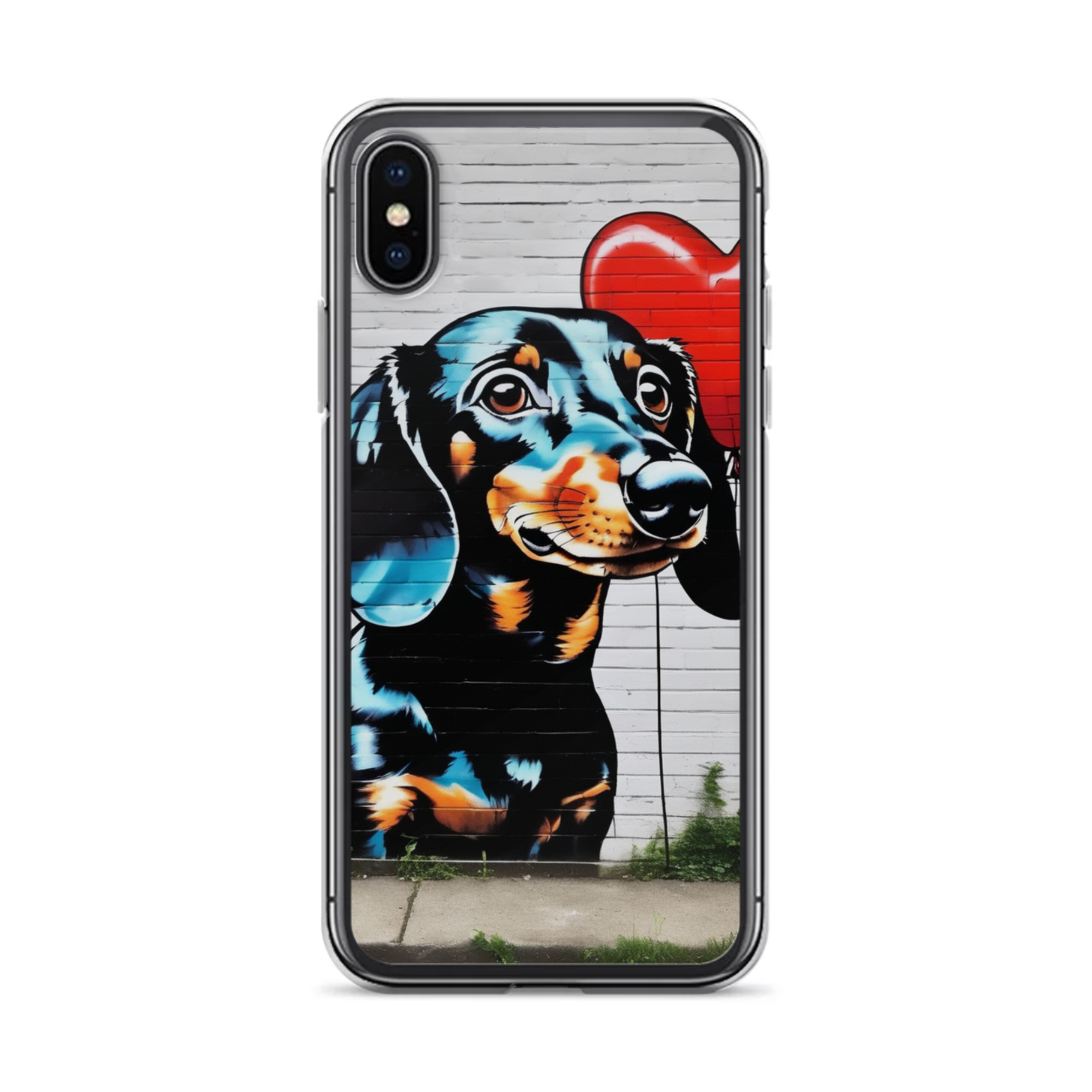 PugMug Custom Black Dachshund iPhone Case