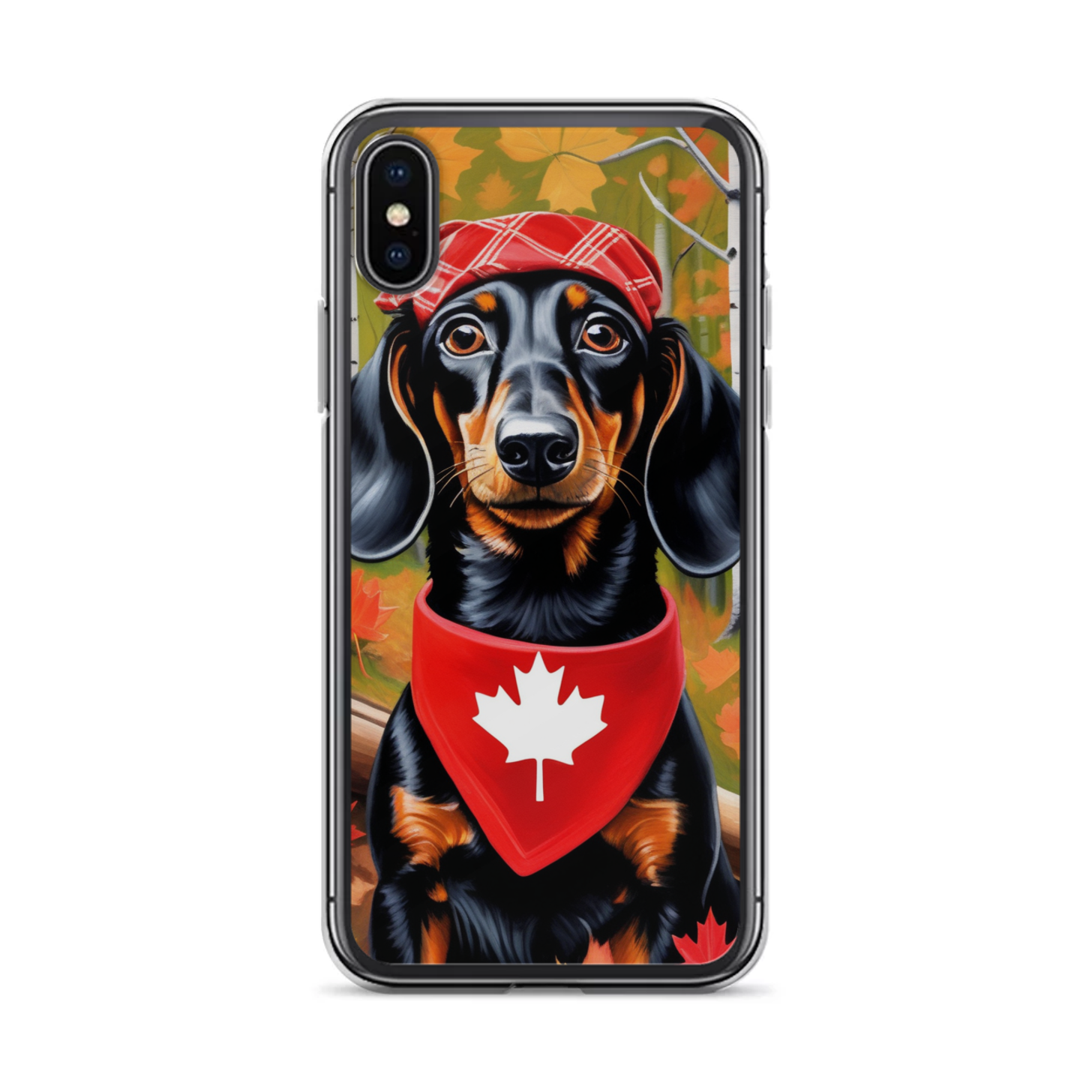 PugMug Custom Black Dachshund iPhone Case