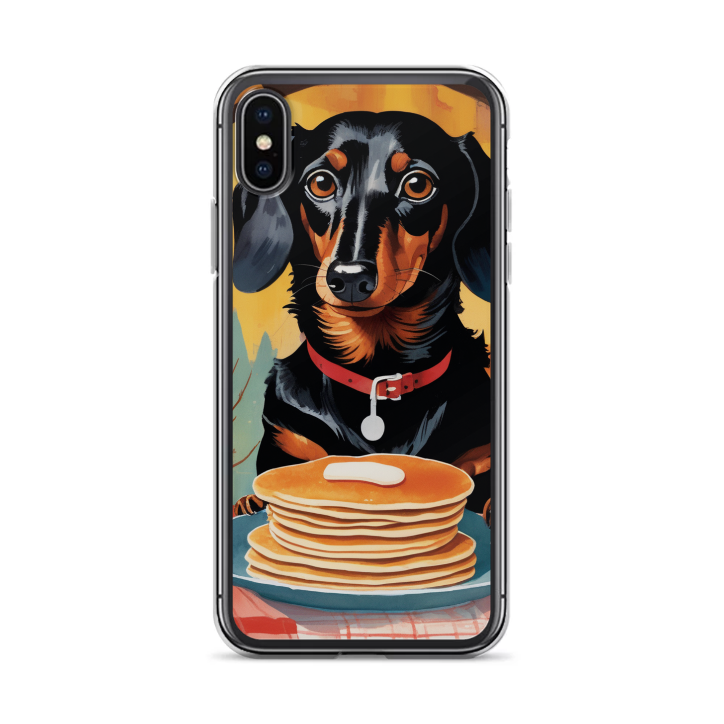 PugMug Custom Black Dachshund iPhone Case