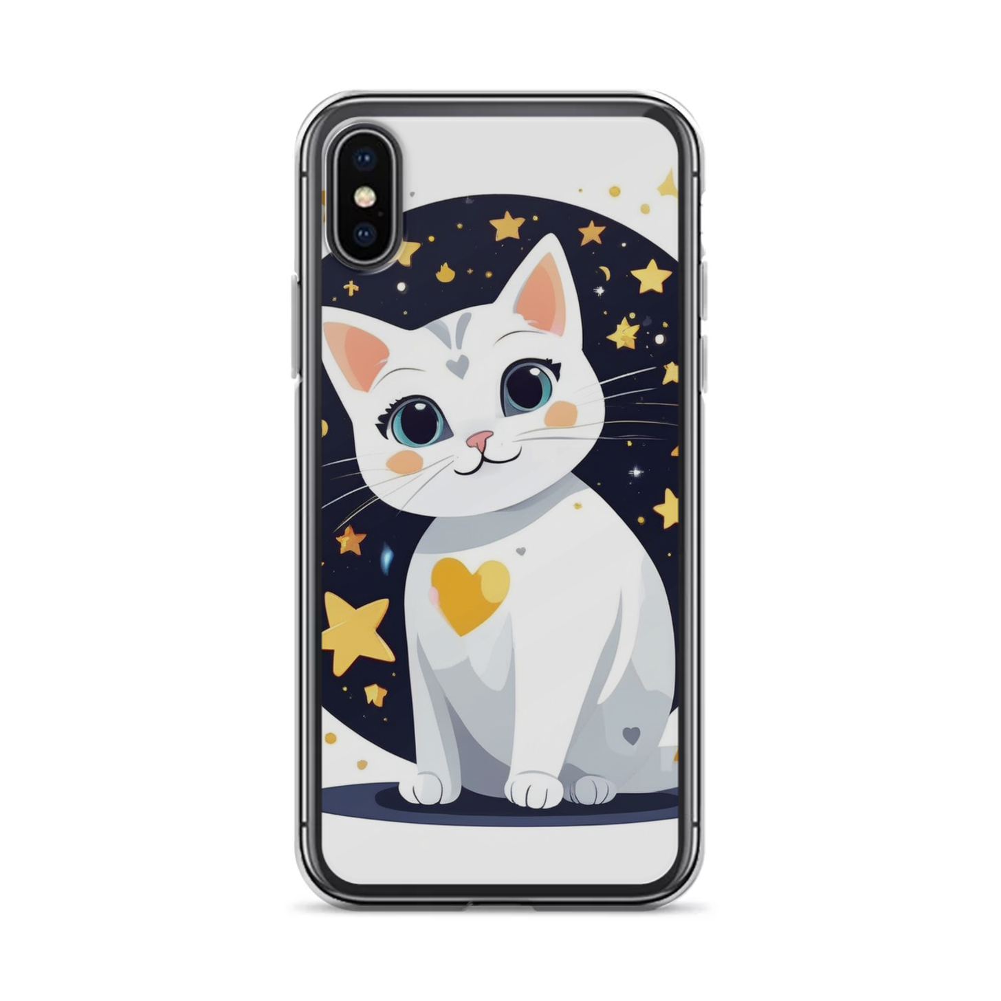 PugMug Custom White Companion Cat iPhone Case