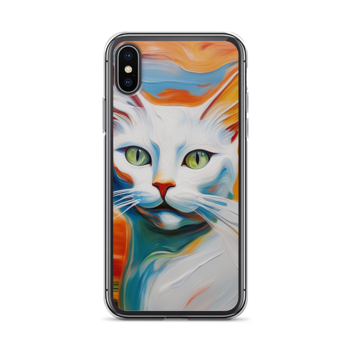 PugMug Custom White Companion Cat iPhone Case