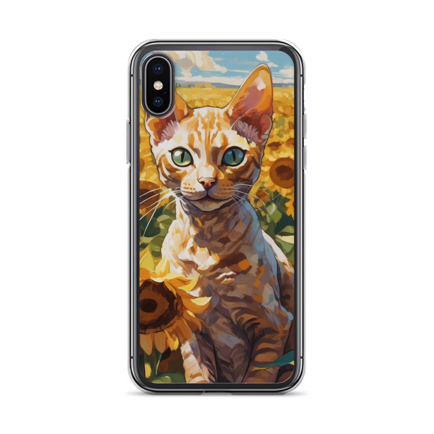 PugMug Custom Tabby Devon Rex Cat iPhone Case