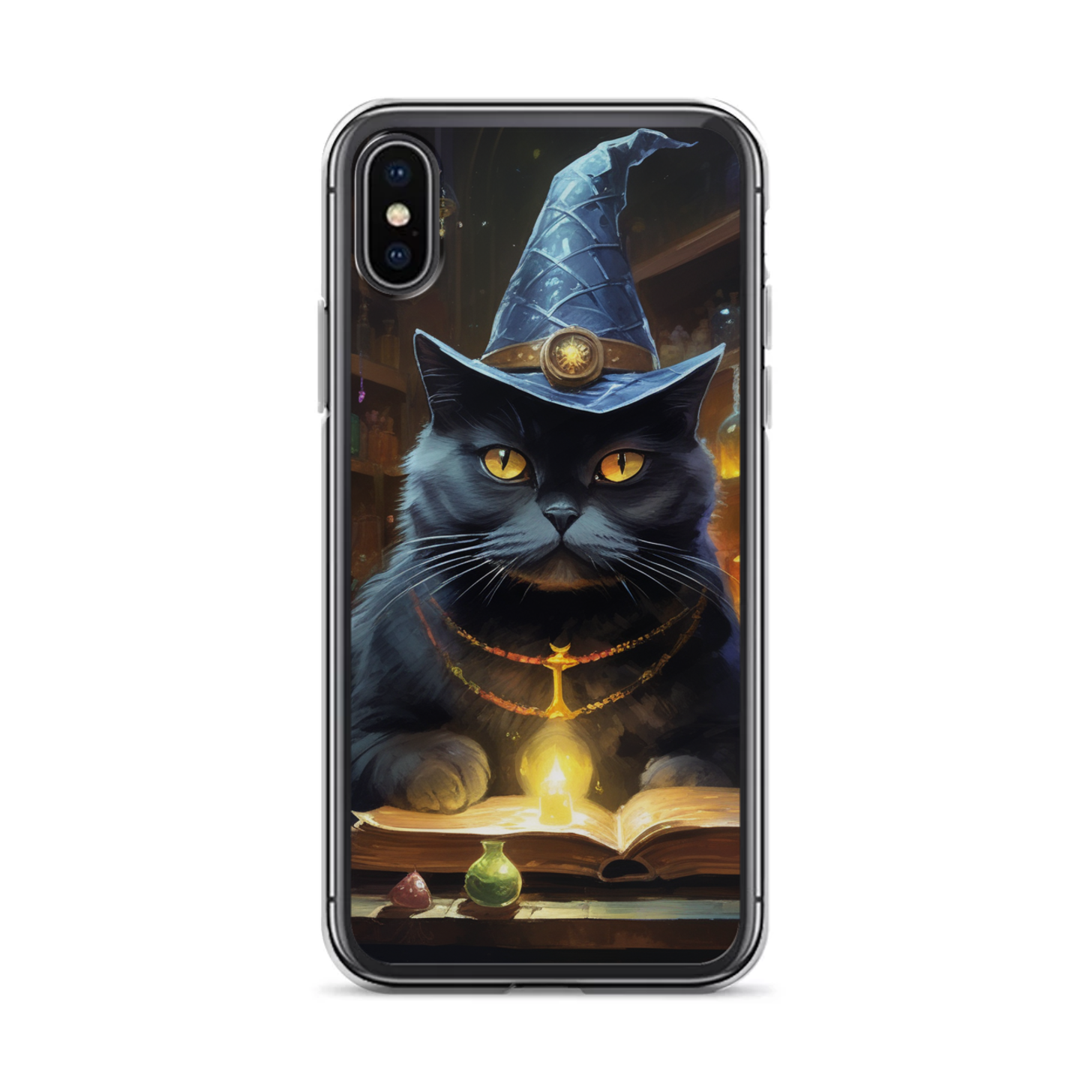 PugMug Custom Black British Shorthair Cat iPhone Case