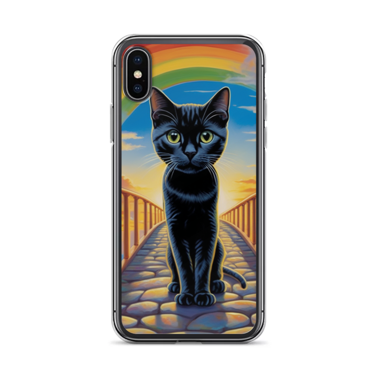 PugMug Custom Black American Shorthair Cat iPhone Case
