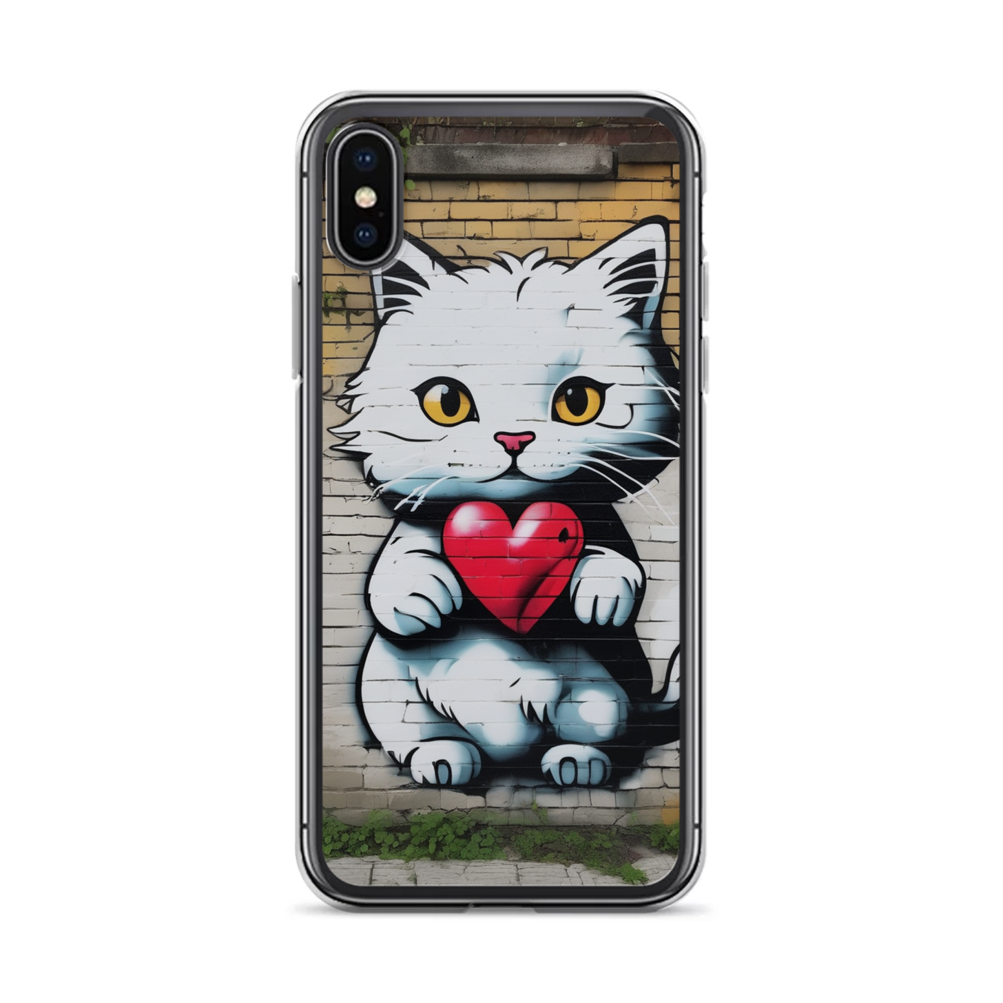 PugMug Custom White Companion Cat iPhone Case