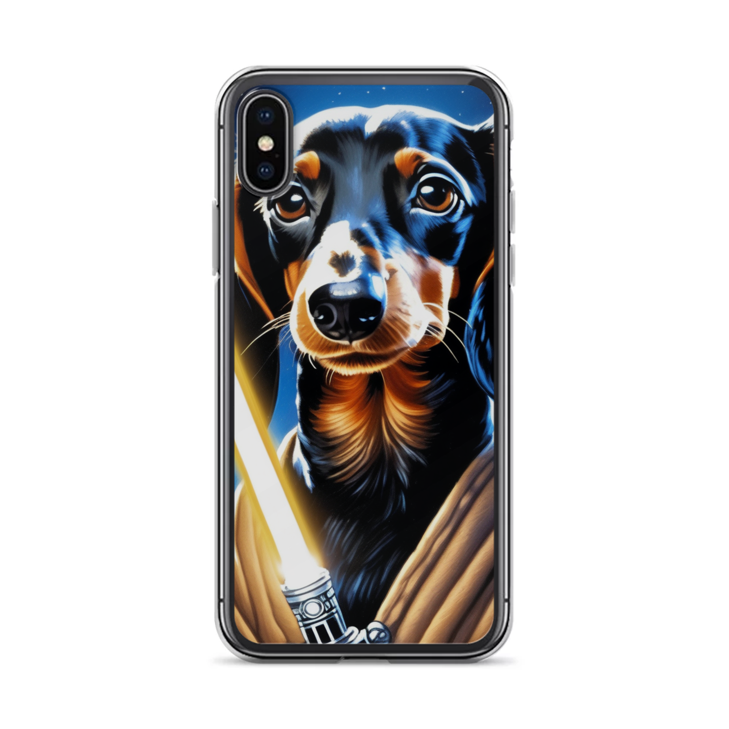 PugMug Custom Black Dachshund iPhone Case