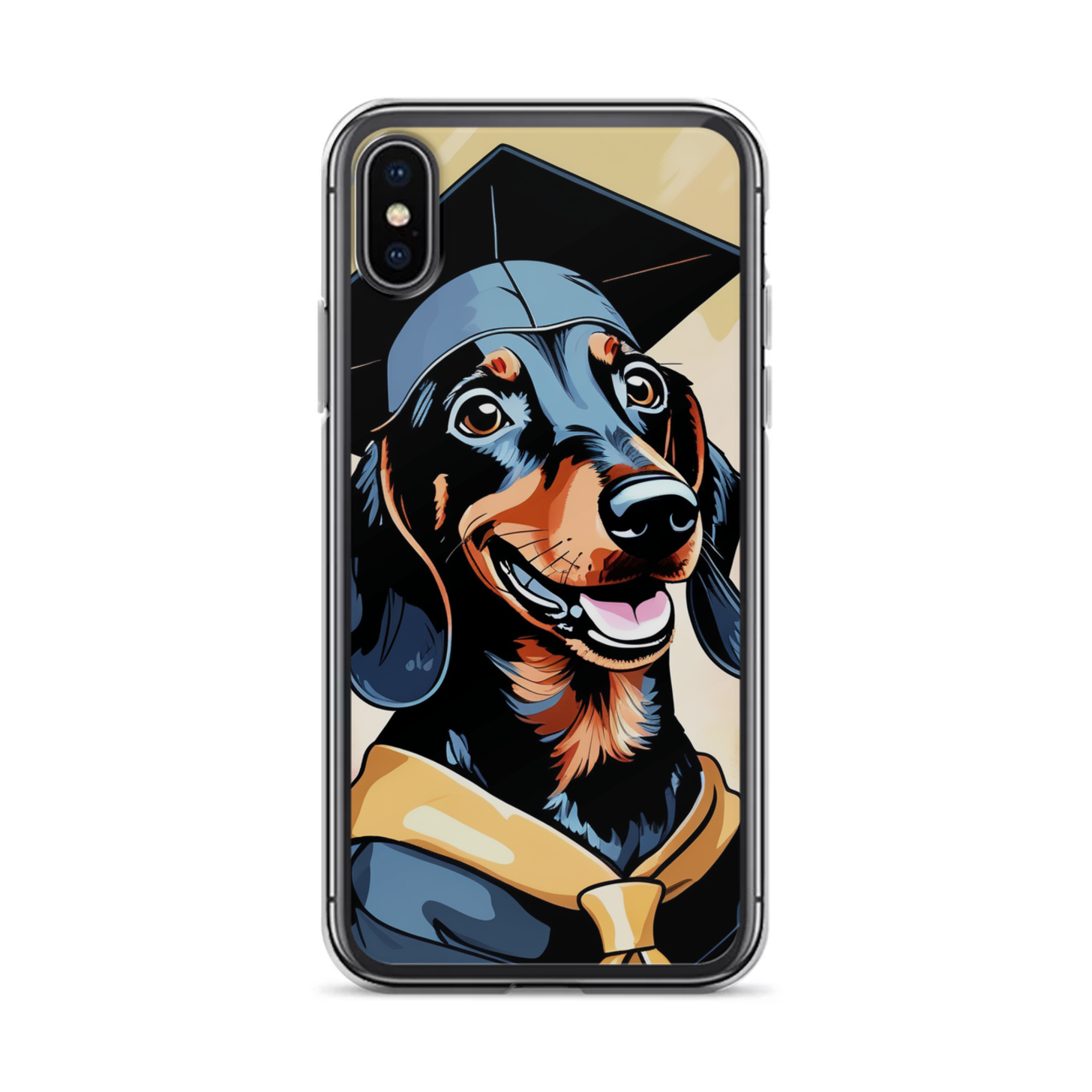 PugMug Custom Black Dachshund iPhone Case