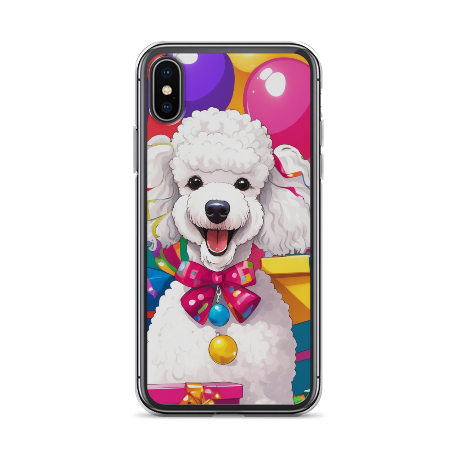 PugMug Custom White Poodle iPhone Case