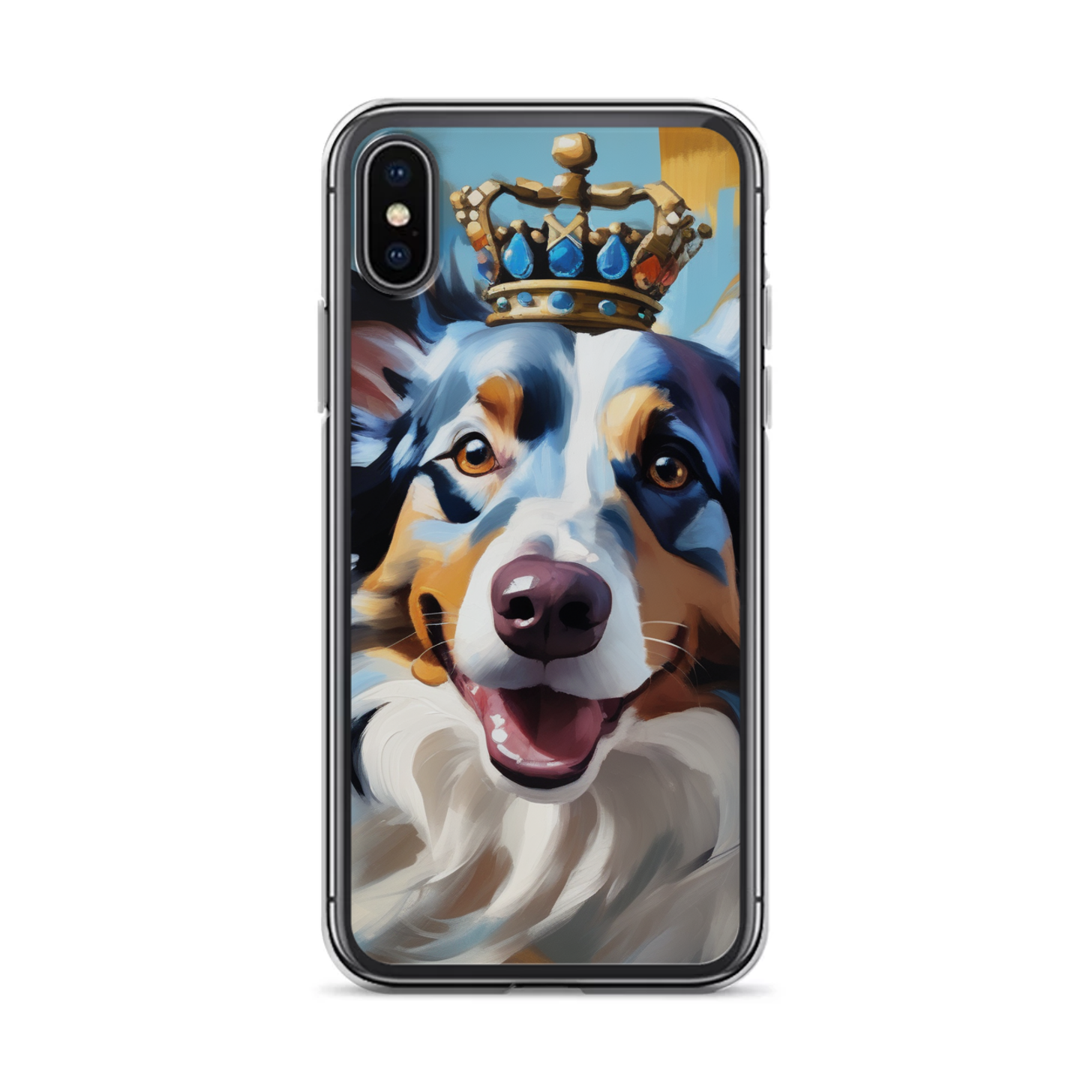 PugMug Custom Blue Merle Border Collie iPhone Case