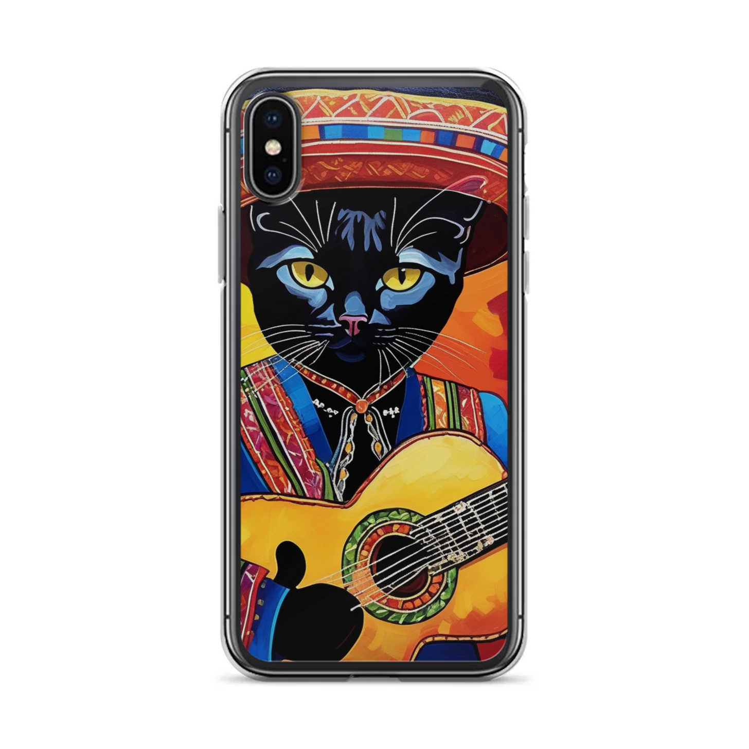 PugMug Custom Black Devon Rex Cat iPhone Case
