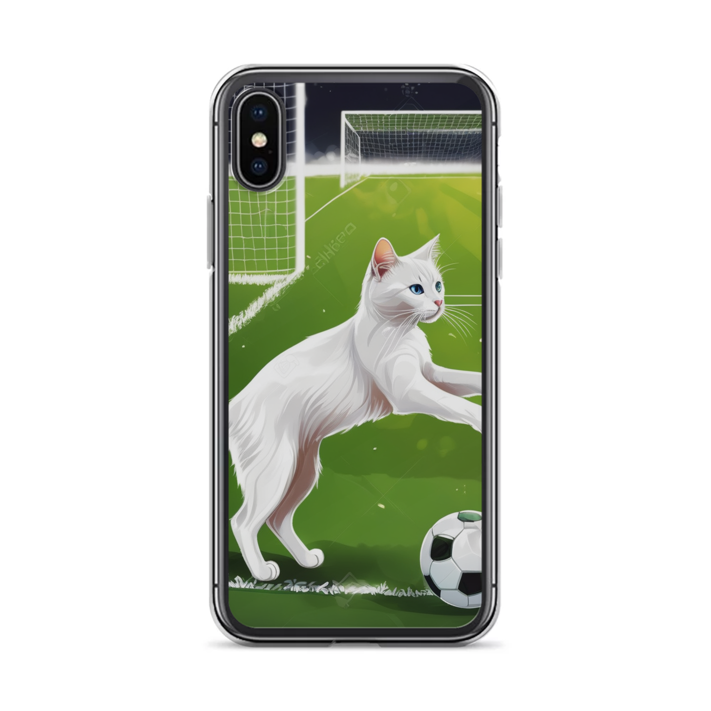 PugMug Custom White Companion Cat iPhone Case
