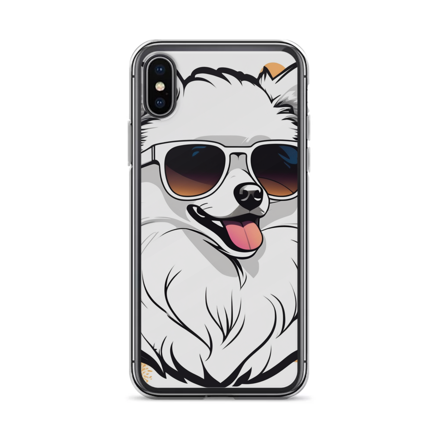 PugMug Custom White Pomeranian iPhone Case