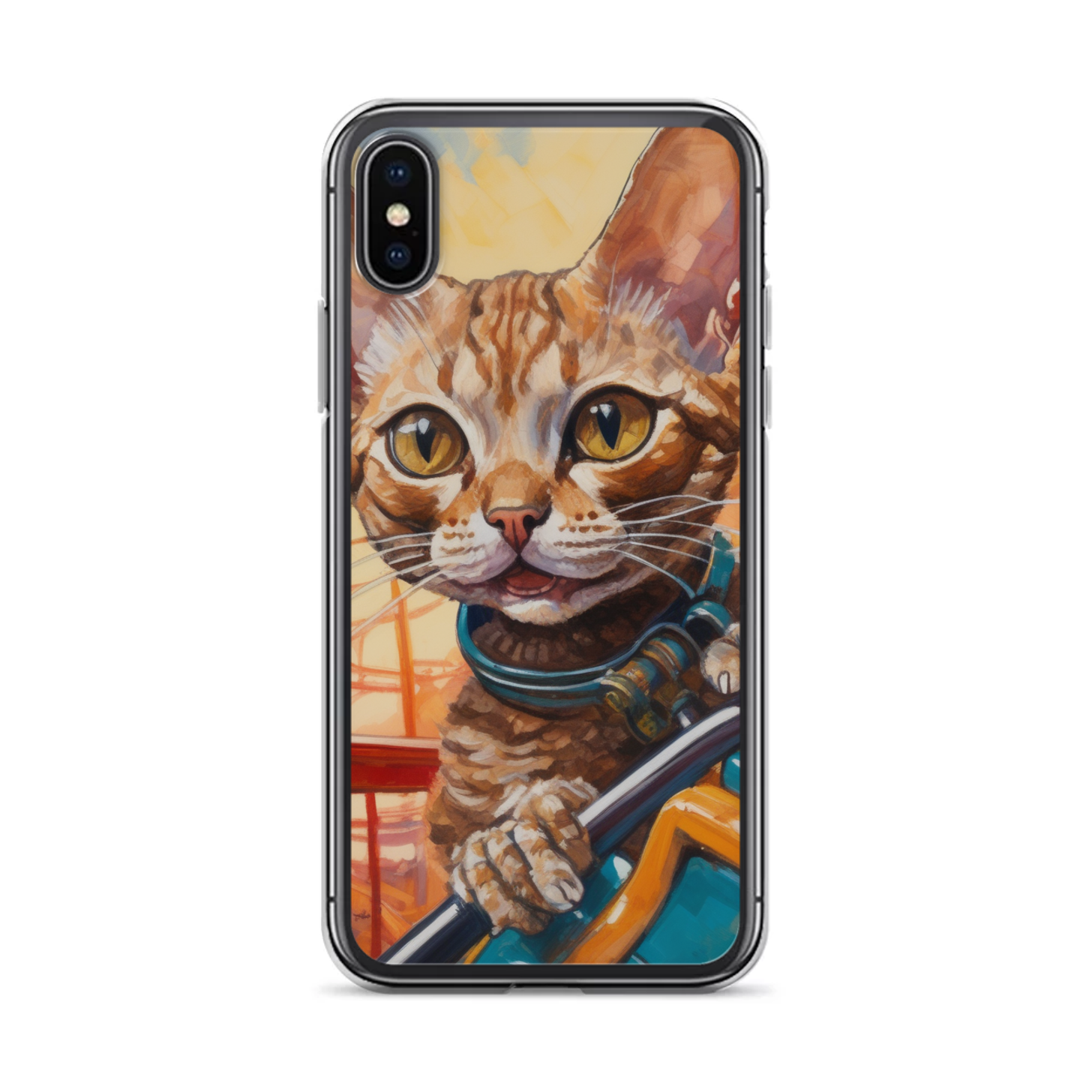 PugMug Custom Tabby Devon Rex Cat iPhone Case