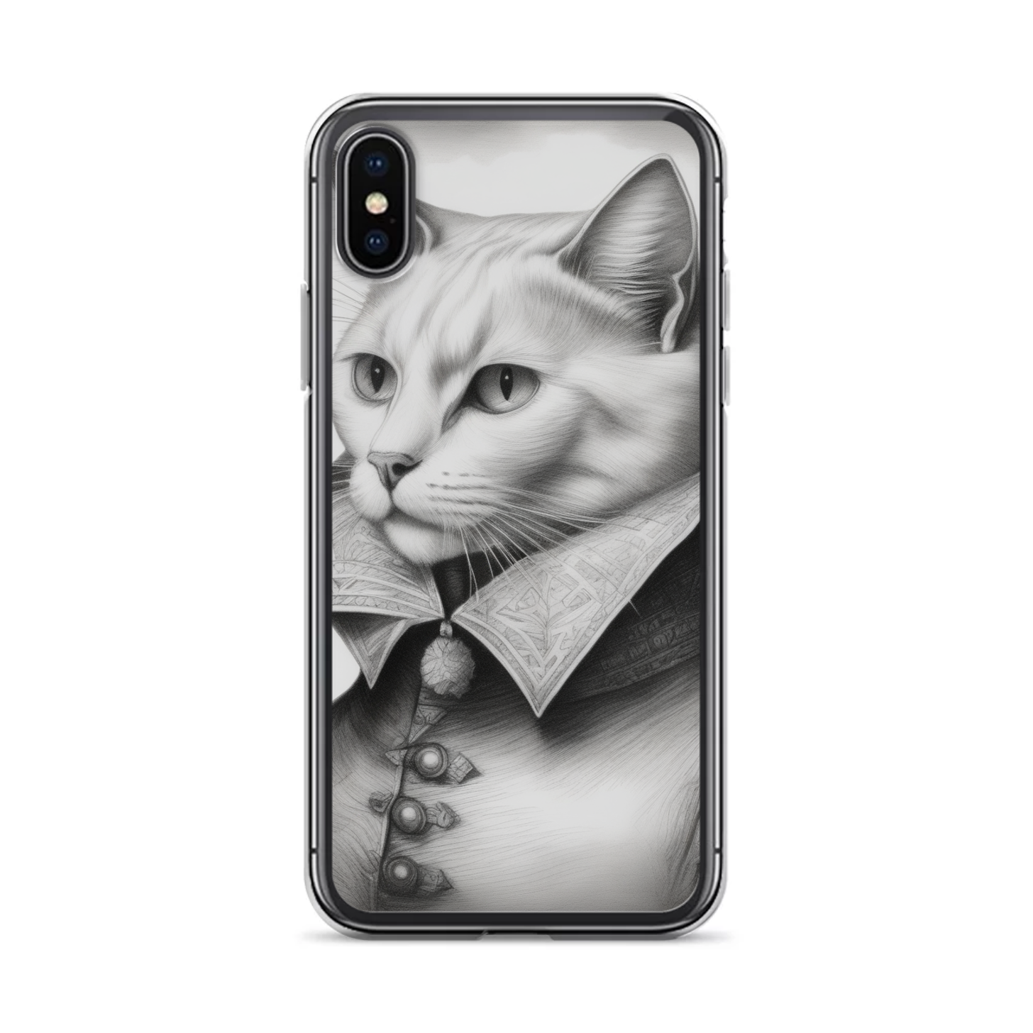 PugMug Custom White Companion Cat iPhone Case