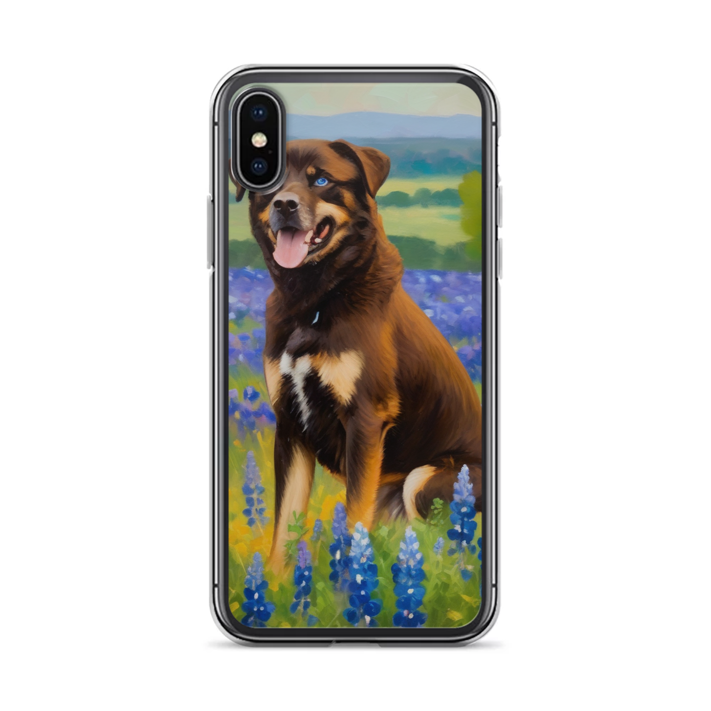 PugMug Custom Blue iPhone Case