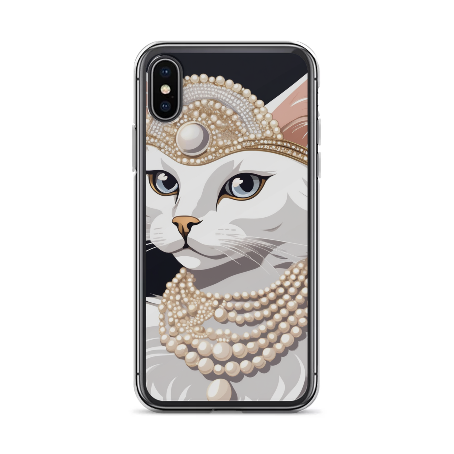PugMug Custom White Companion Cat iPhone Case