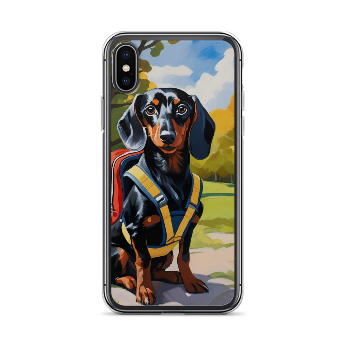 PugMug Custom Black Dachshund iPhone Case