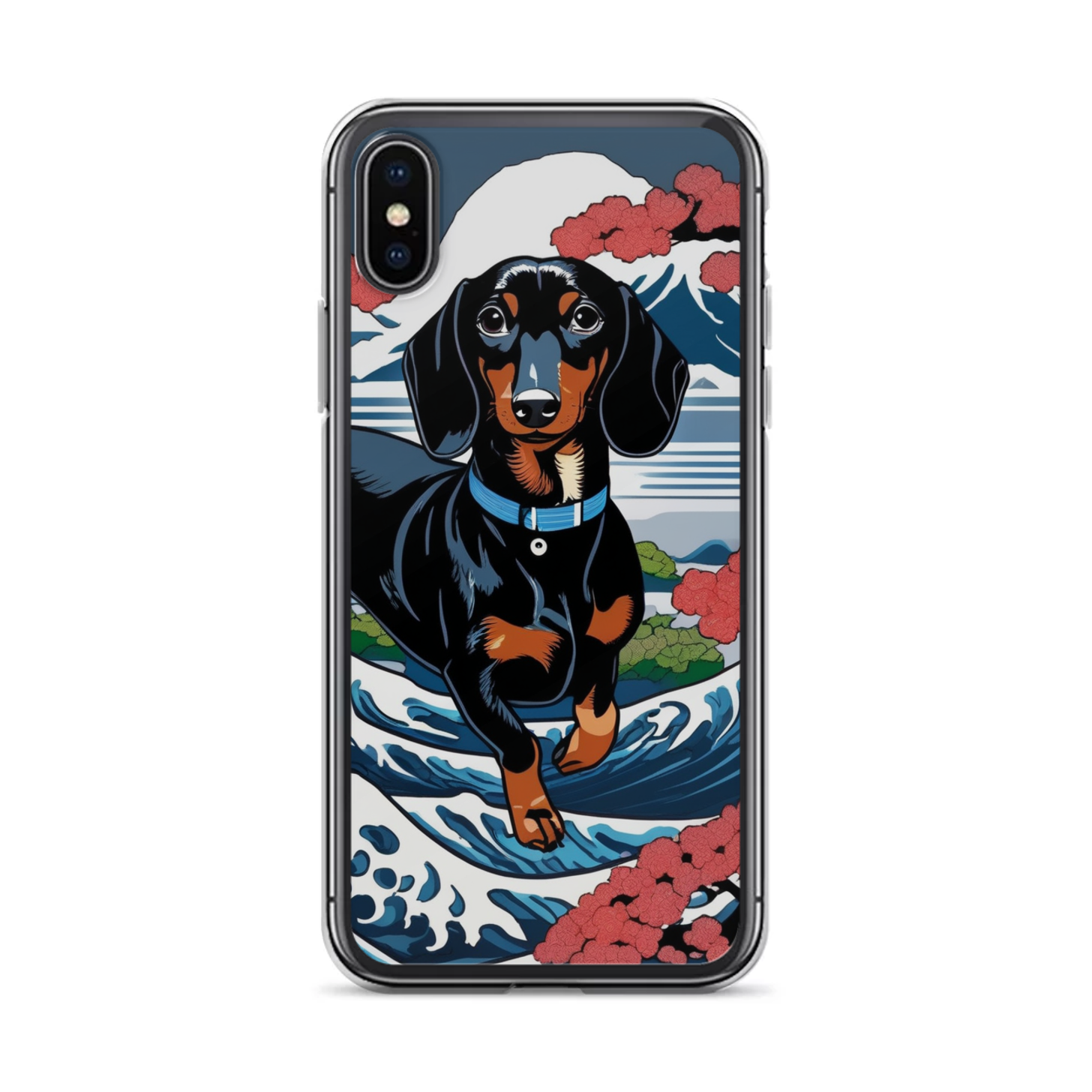 PugMug Custom Black Dachshund iPhone Case