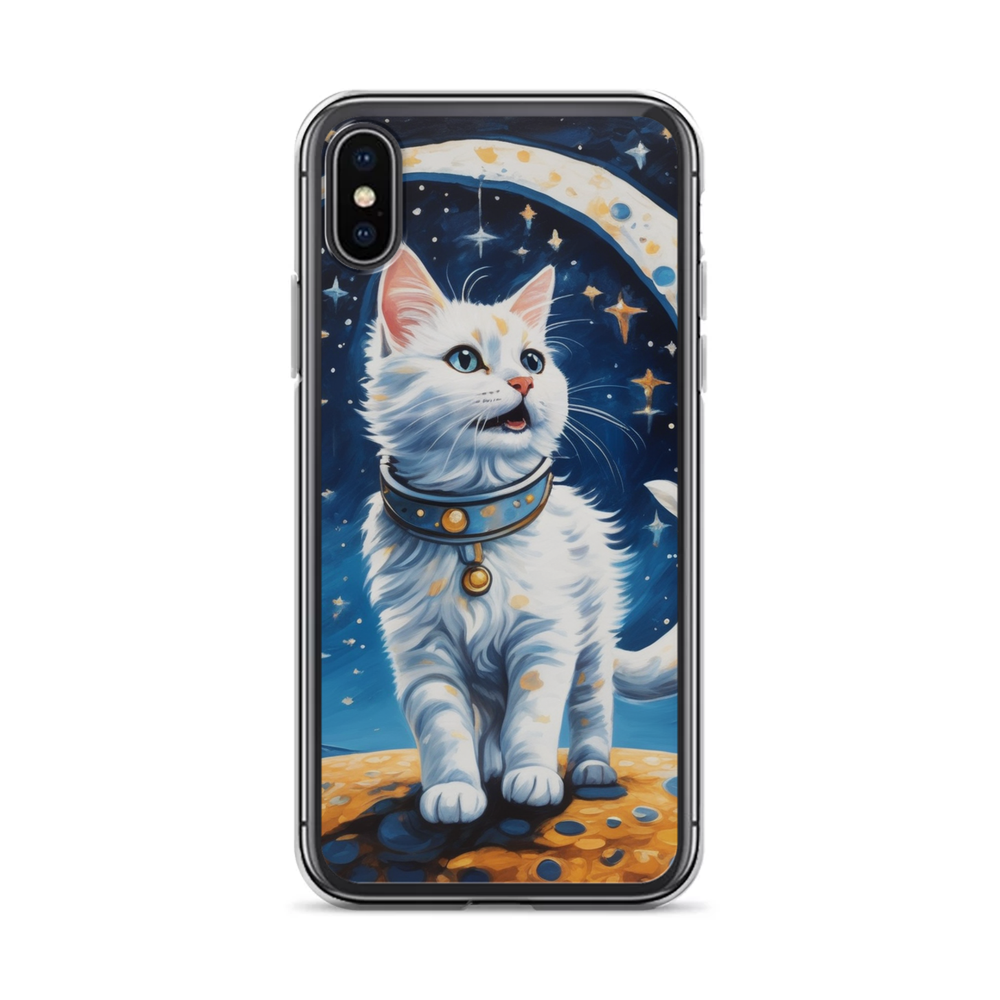 PugMug Custom White Companion Cat iPhone Case
