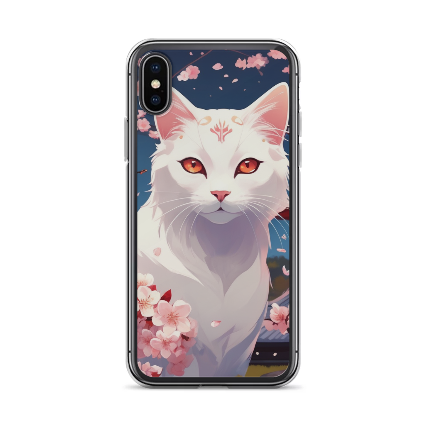 PugMug Custom White Companion Cat iPhone Case