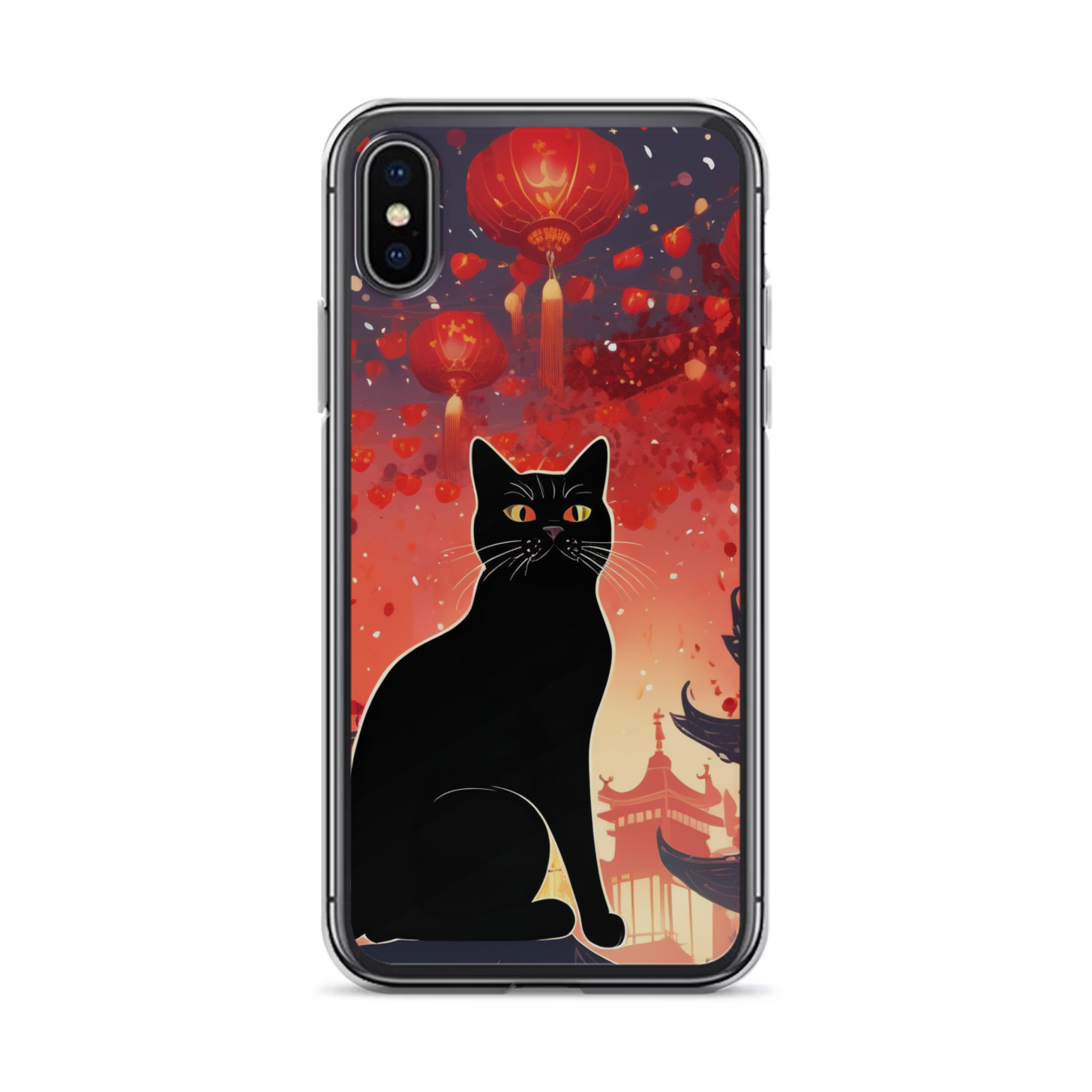 PugMug Custom Black British Shorthair Cat iPhone Case