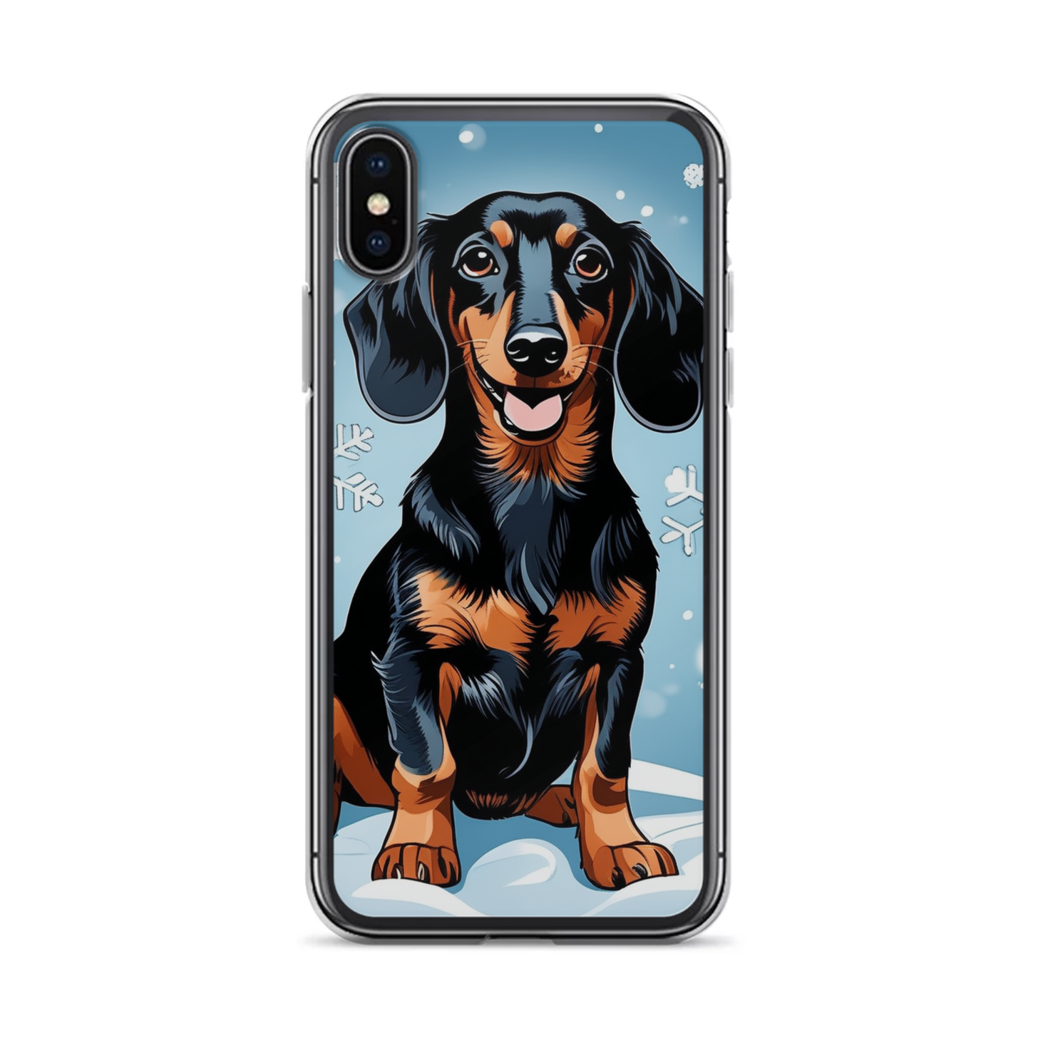 PugMug Custom Black Dachshund iPhone Case