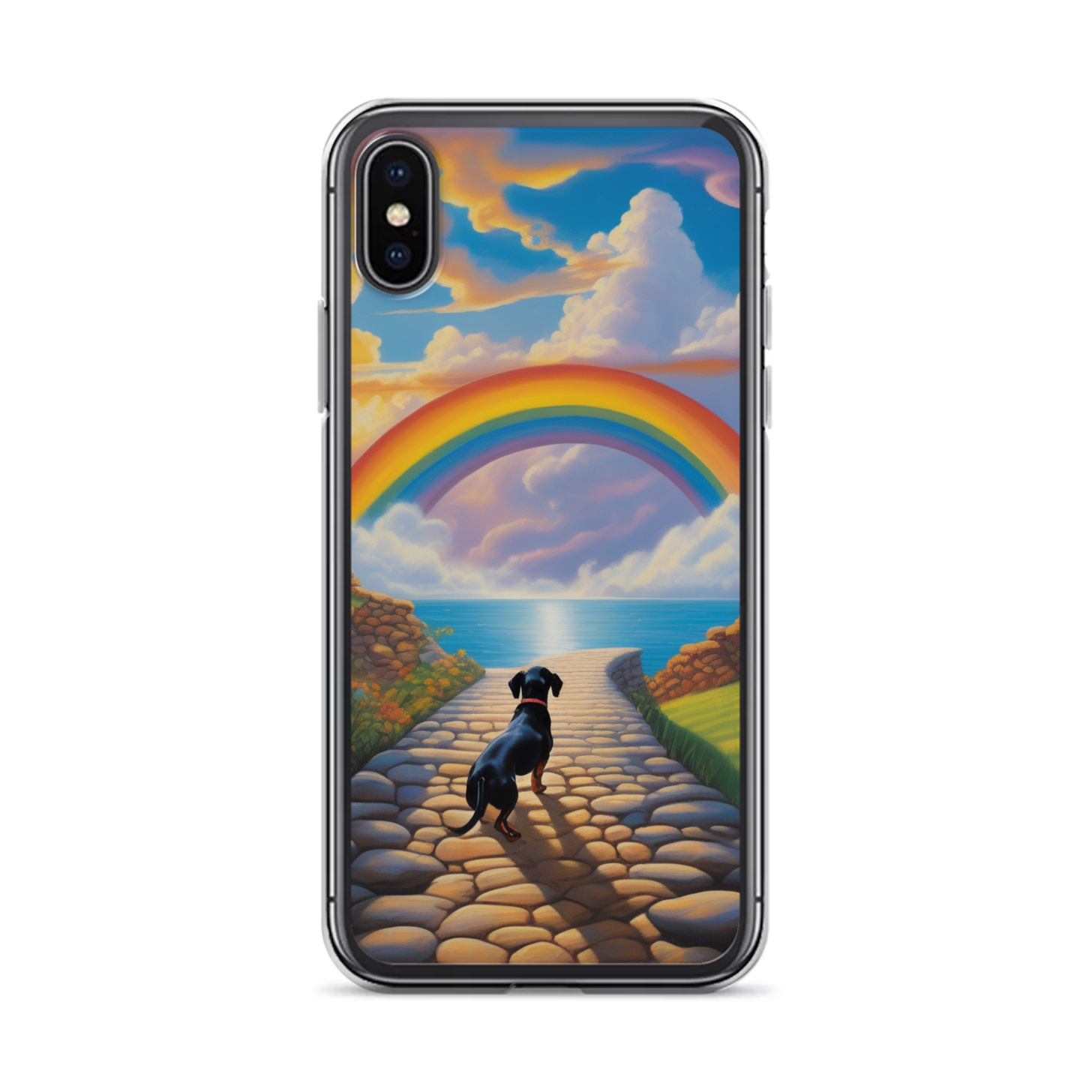 PugMug Custom Black Dachshund iPhone Case