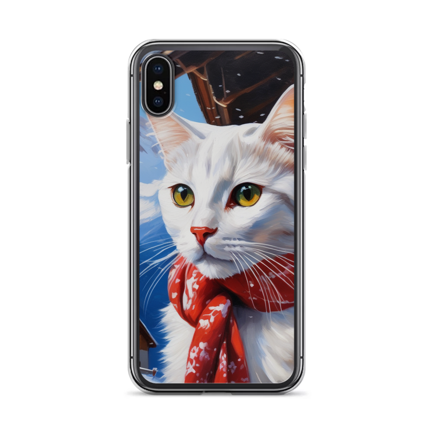 PugMug Custom White Companion Cat iPhone Case