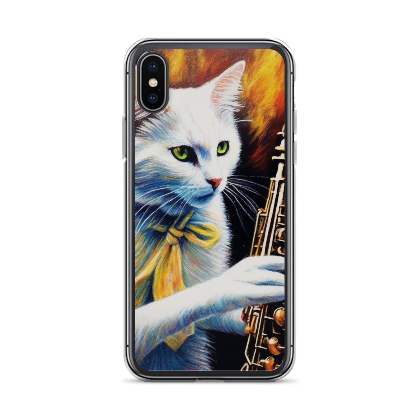 PugMug Custom White Companion Cat iPhone Case