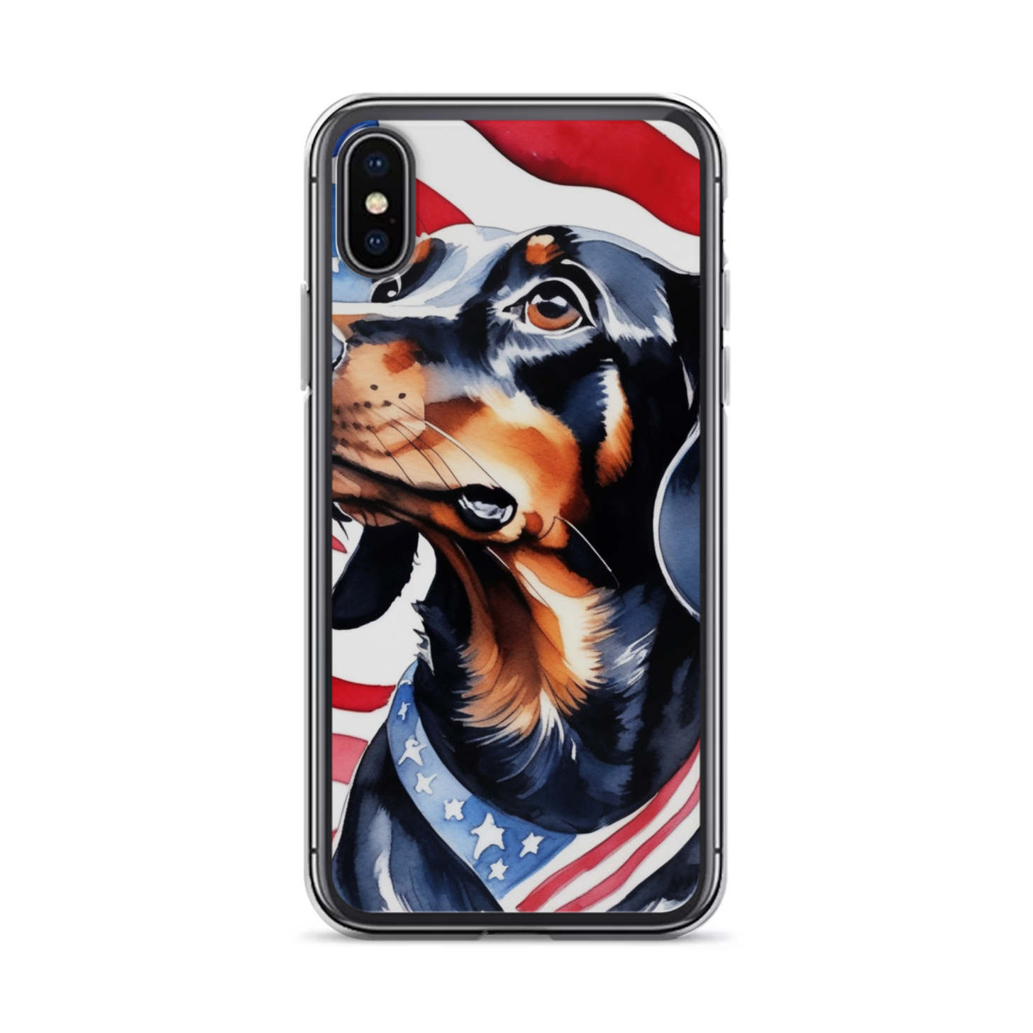 PugMug Custom Black Dachshund iPhone Case