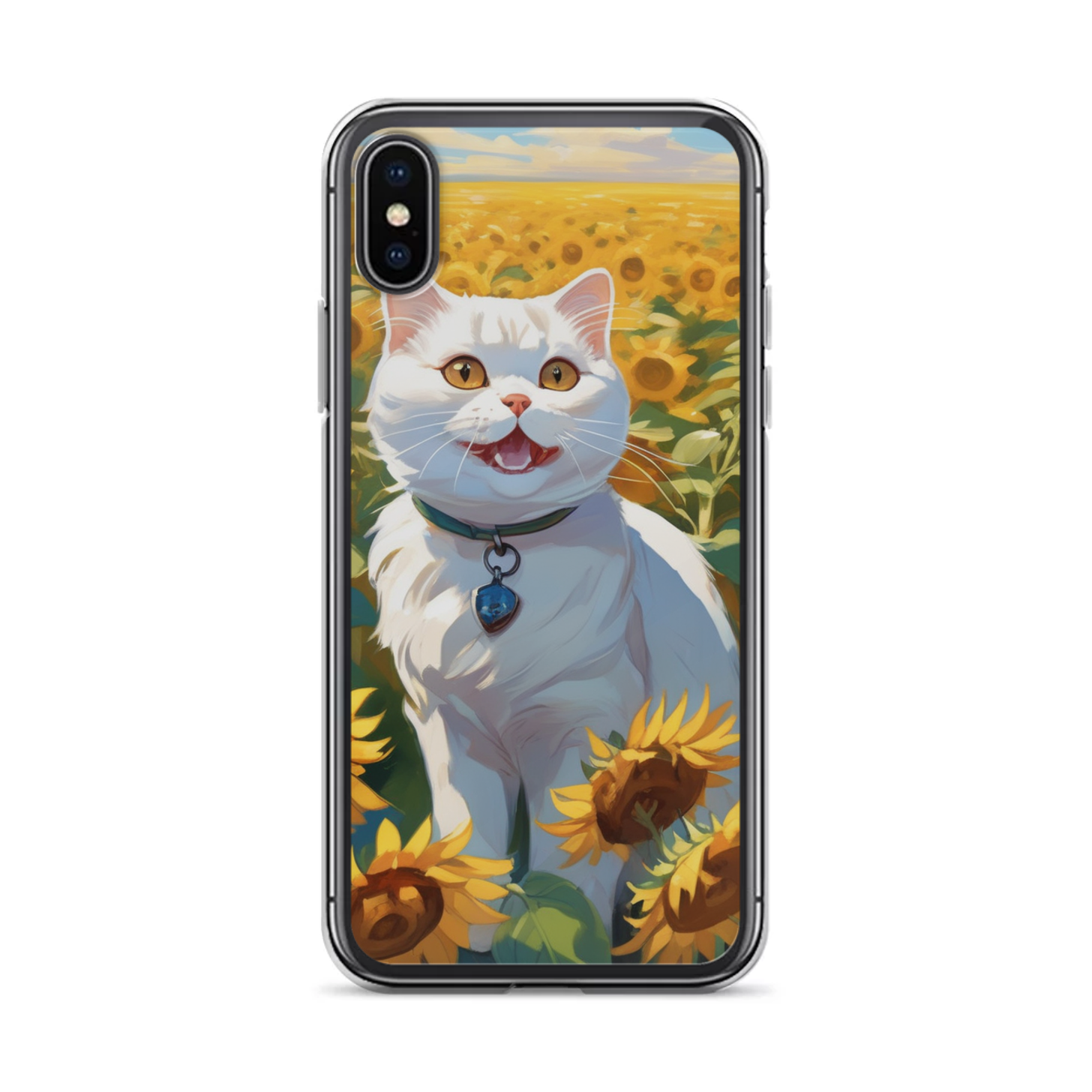 PugMug Custom White Scottish Fold Cat iPhone Case