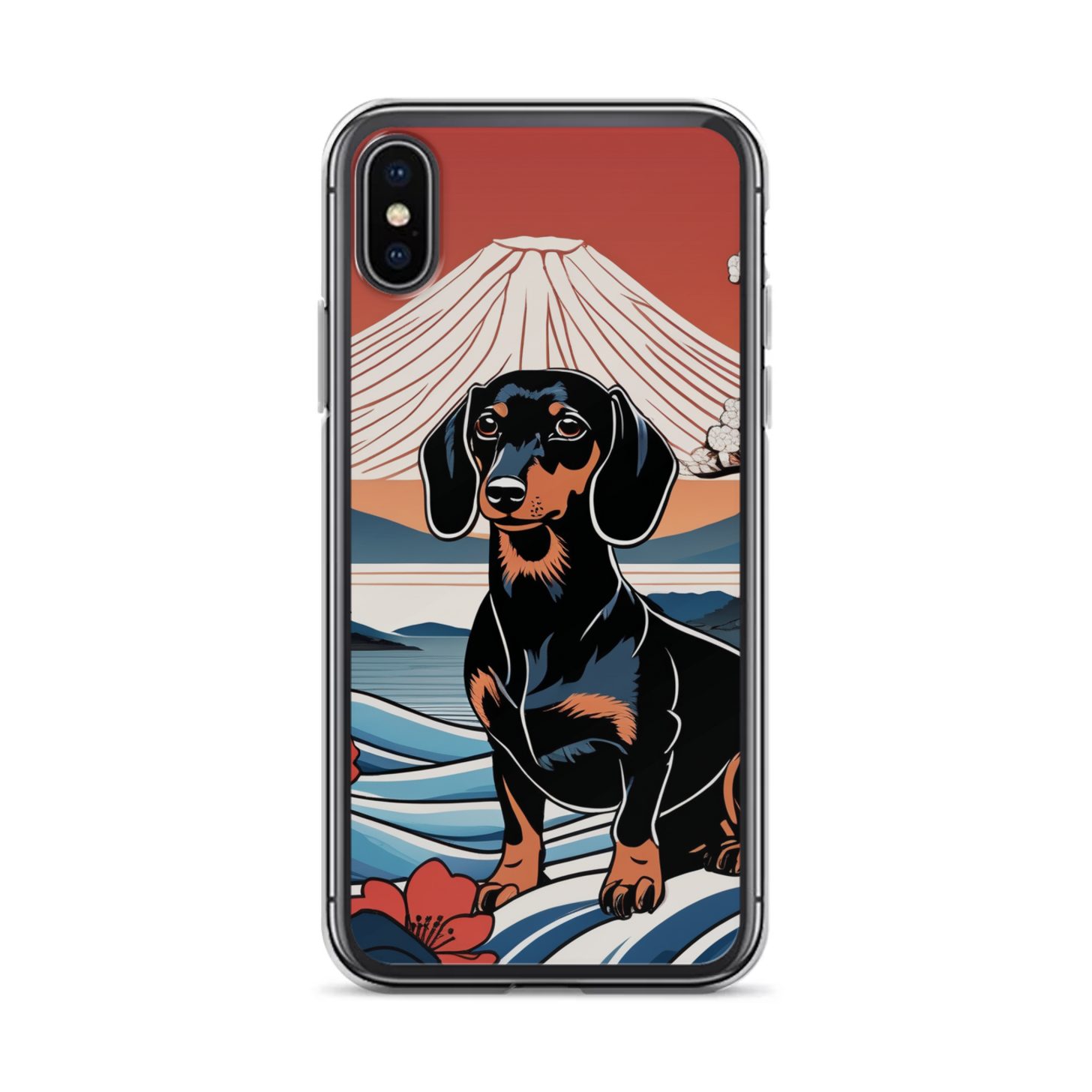 PugMug Custom Black Dachshund iPhone Case