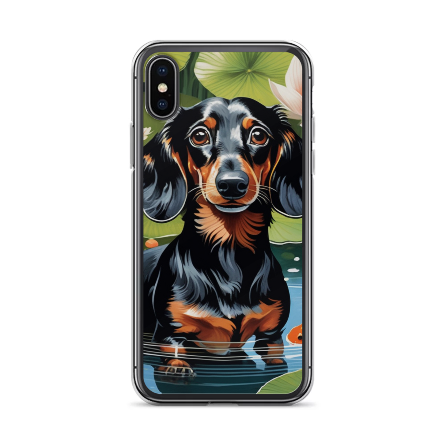 PugMug Custom Black Dachshund iPhone Case