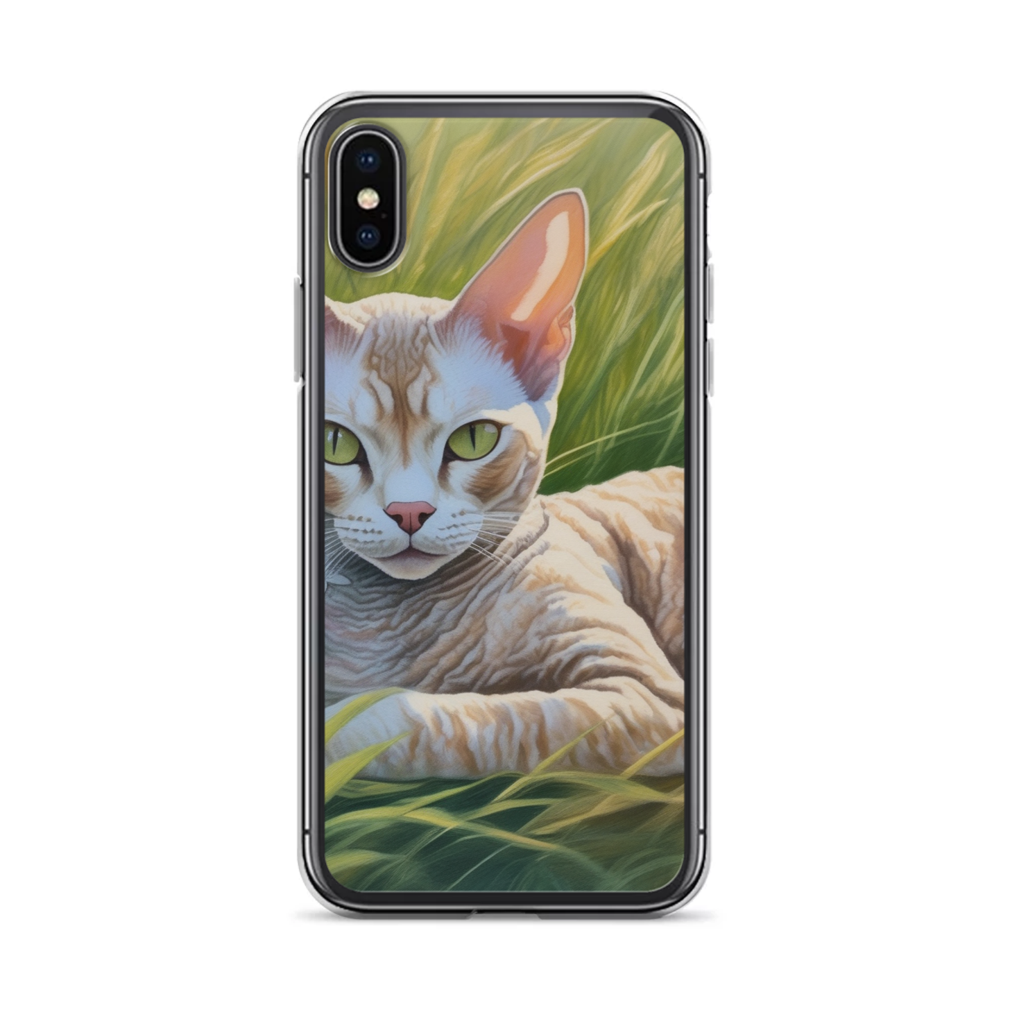 PugMug Custom Tabby Devon Rex Cat iPhone Case