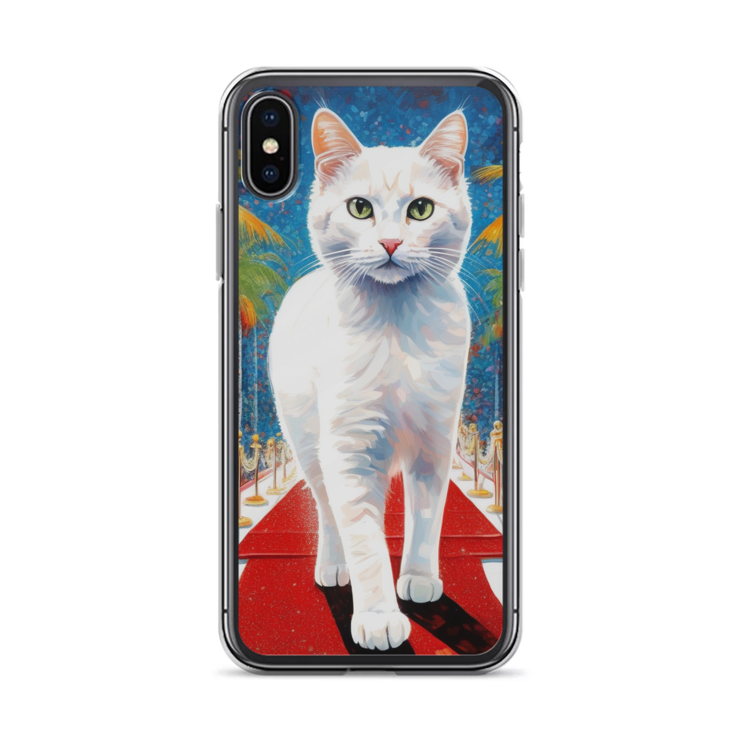PugMug Custom White Companion Cat iPhone Case