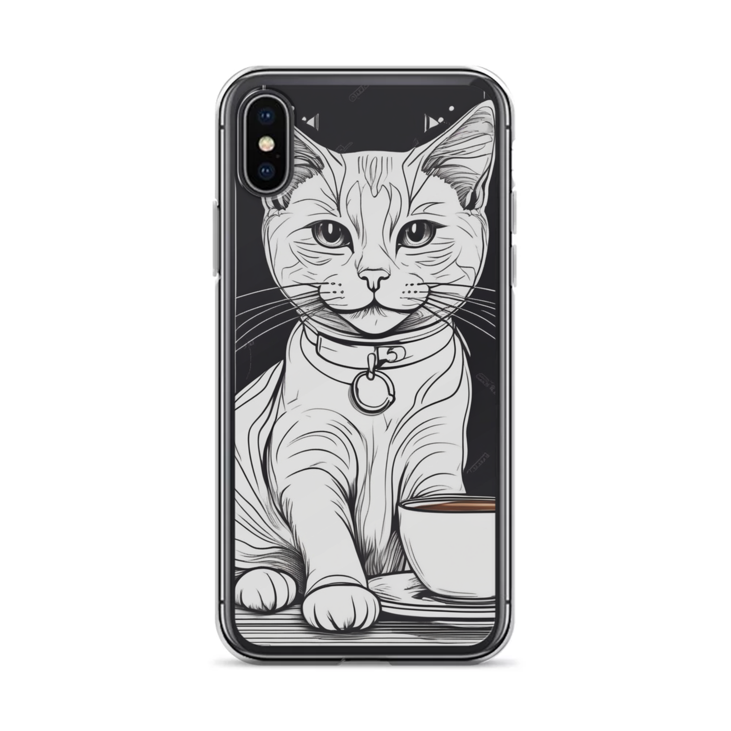 PugMug Custom White Companion Cat iPhone Case