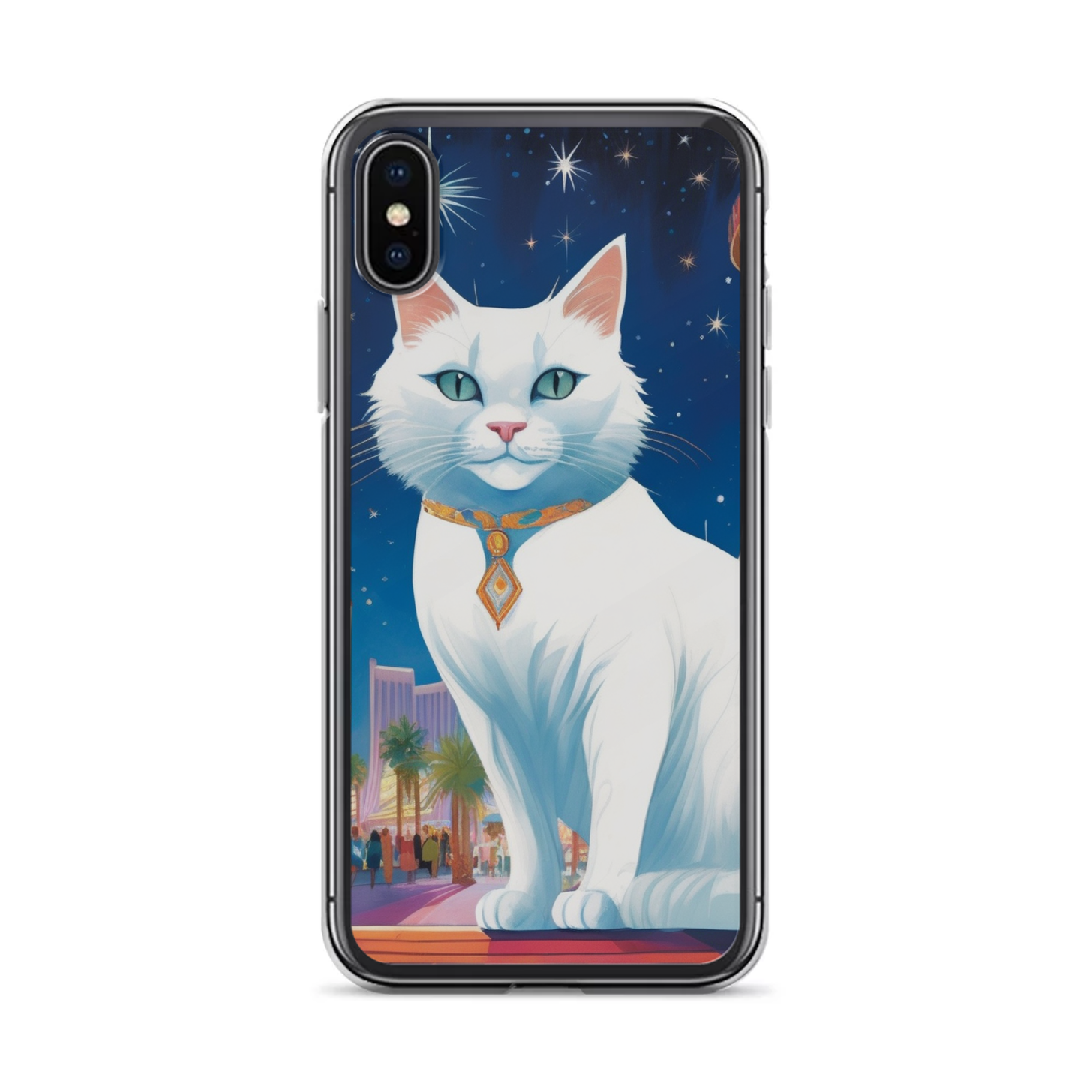 PugMug Custom White Companion Cat iPhone Case