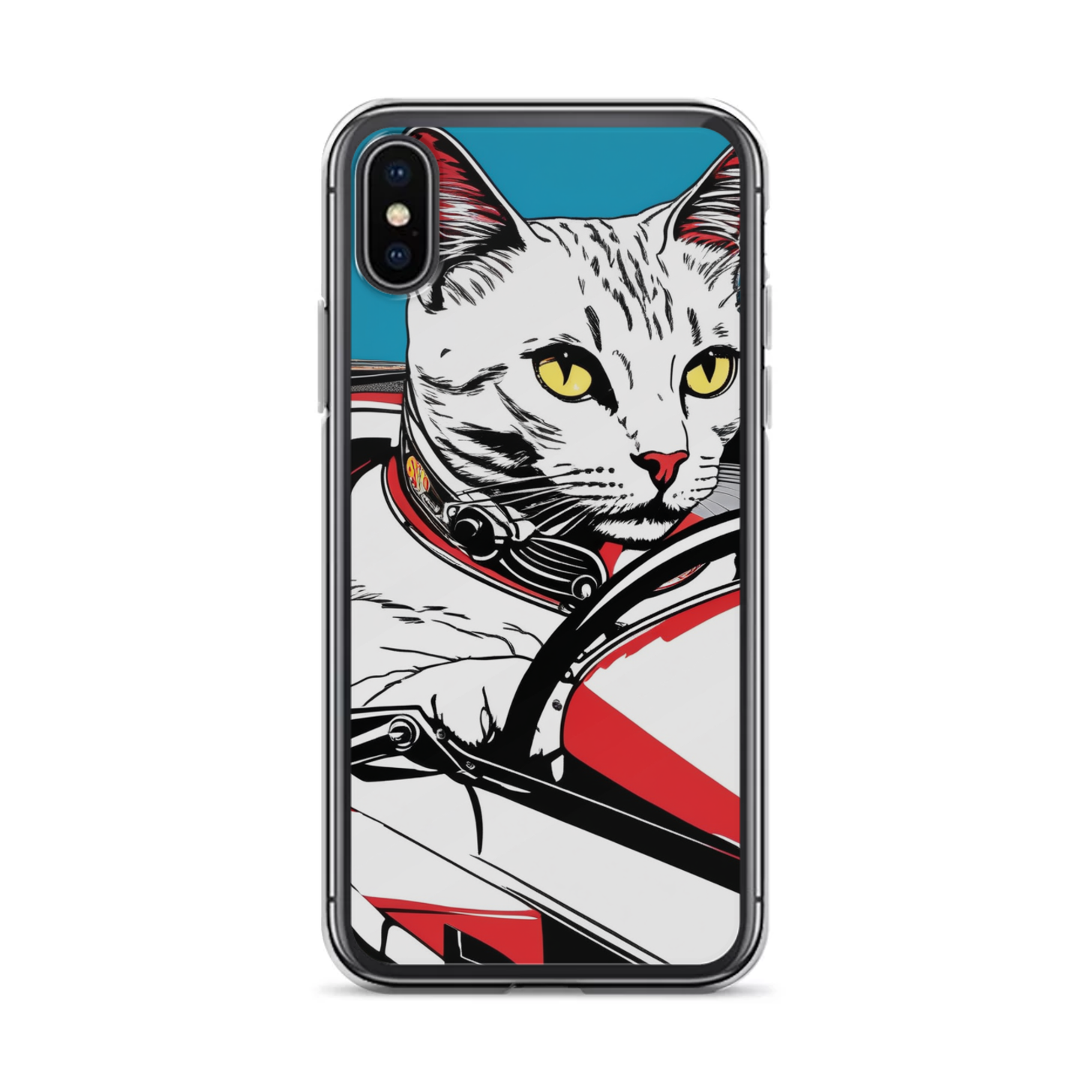 PugMug Custom White Companion Cat iPhone Case