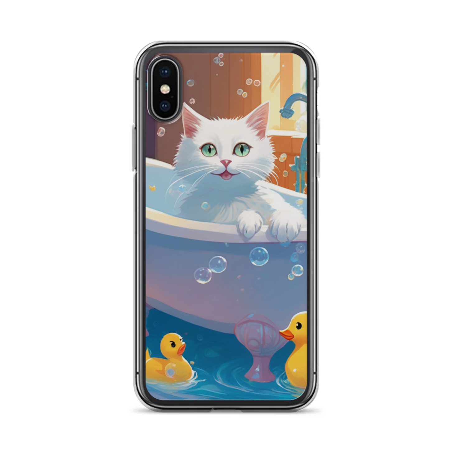 PugMug Custom White Companion Cat iPhone Case